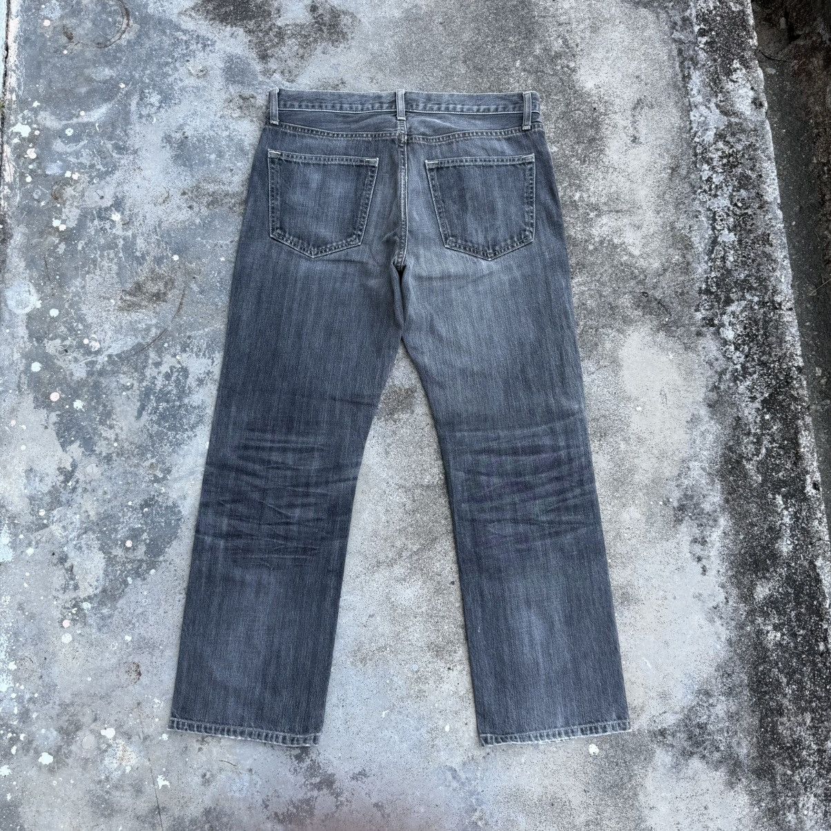 Japanese Brand Vintage Japanese black Strainght faded Jean denim pants Size US 34 / EU 50 - 2 Thumbnail