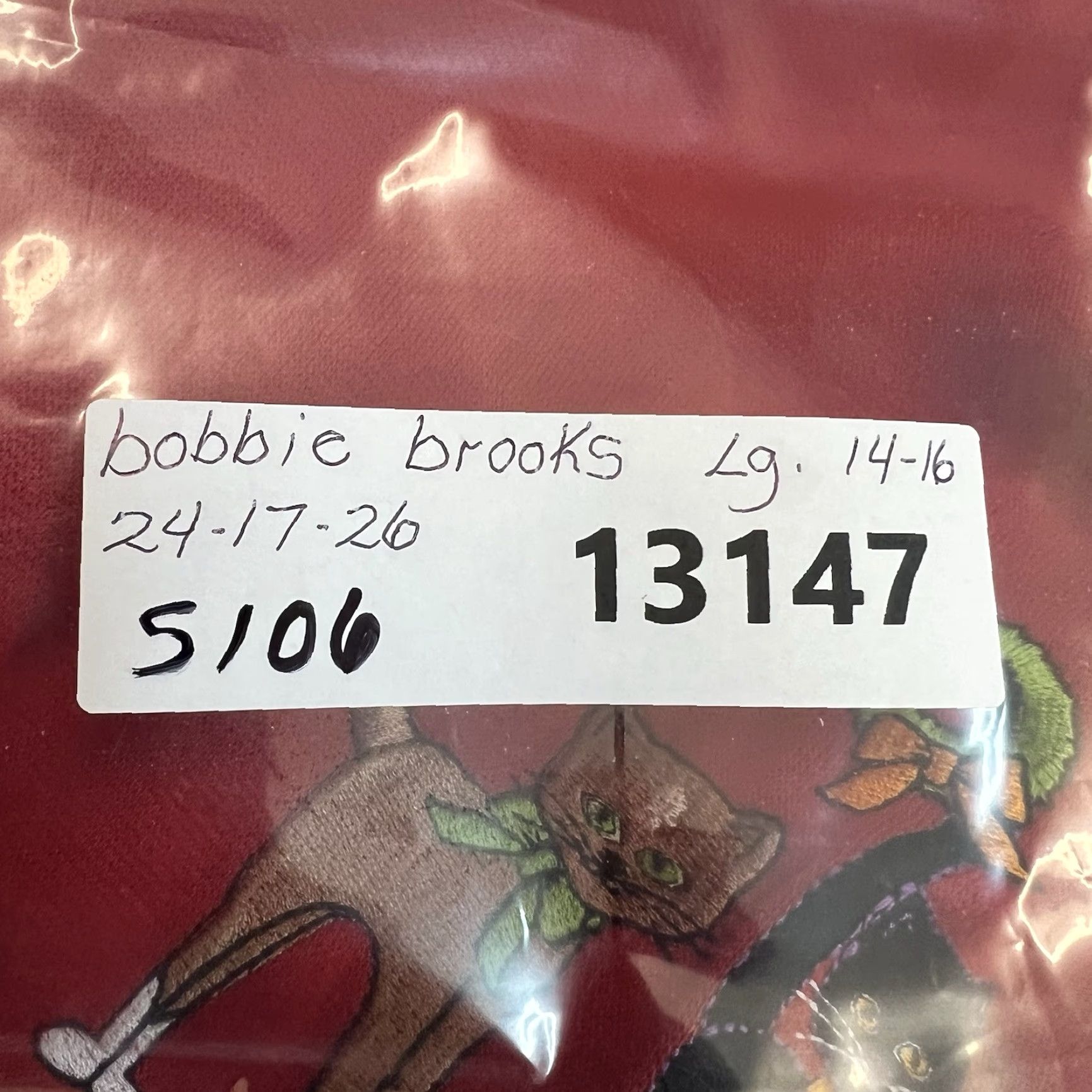 Vintage Bobbie Brooks Embroidered Cats Holiday Sweatshirt Womens L Red Size L / US 10 / IT 46 - 7 Thumbnail