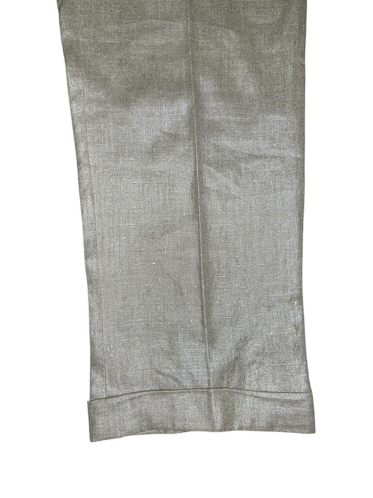 Alexander McQueen S/S 06 Gold Linen Capri Pants Size 26" / US 2 / IT 38 - 7 Thumbnail