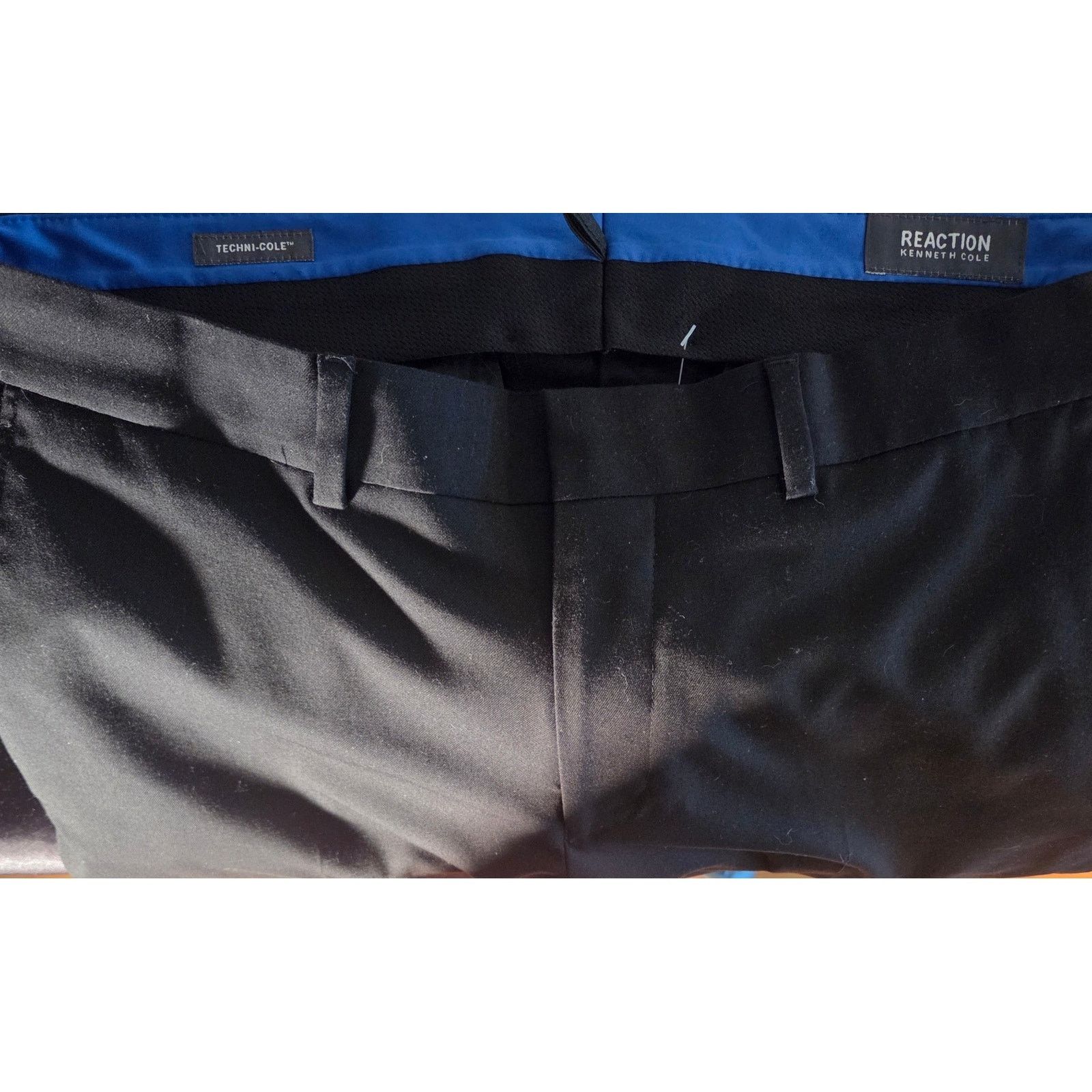 Kenneth Cole Kenneth Cole Black Dress Pants - Men's 34x30 Size US 34 / EU 50 - 6 Thumbnail