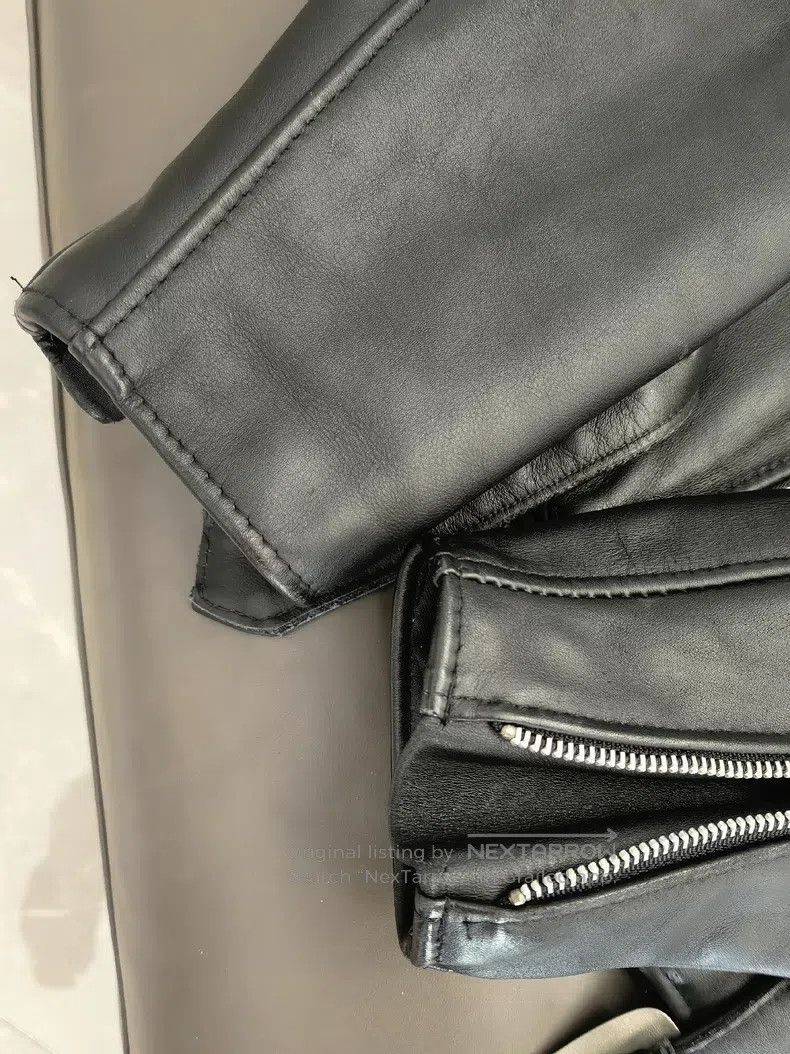 Other Leather biker jacket, heavy cowhide Size US XS / EU 42 / 0 - 5 Thumbnail