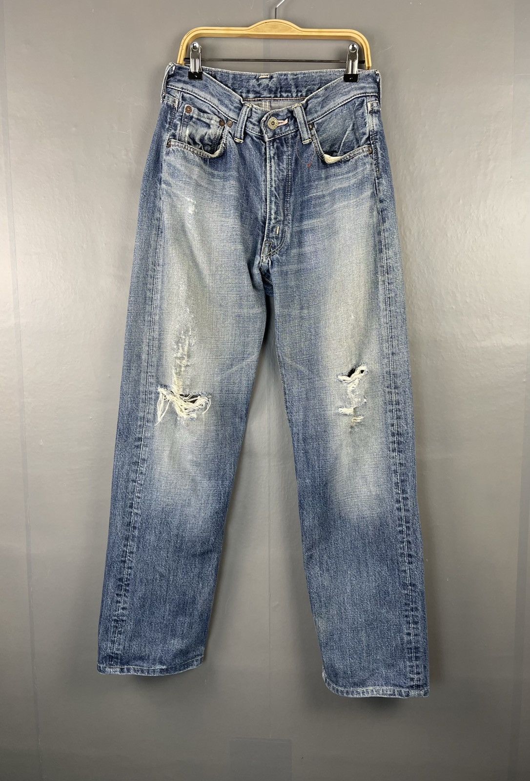 Avirex × Vintage Vintage AVIREX Distressed Denim Pants Size US 28 / EU 44 - 1 Thumbnail