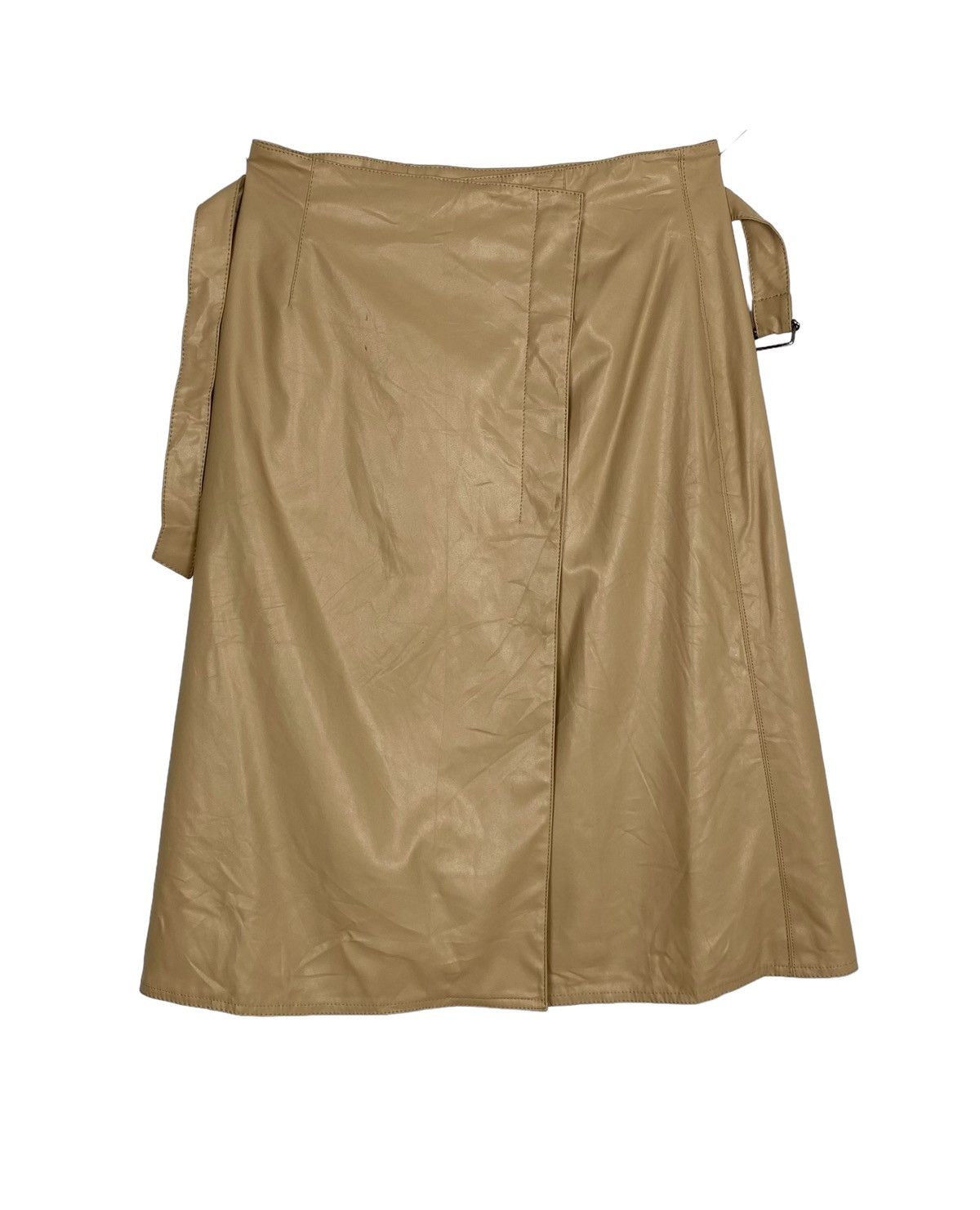 Sonia Rykiel Rare‼️ Sonia Rykiel Belted Midi Skirt Pu Leather Size 27" / US 4 / IT 40 - 1 Thumbnail