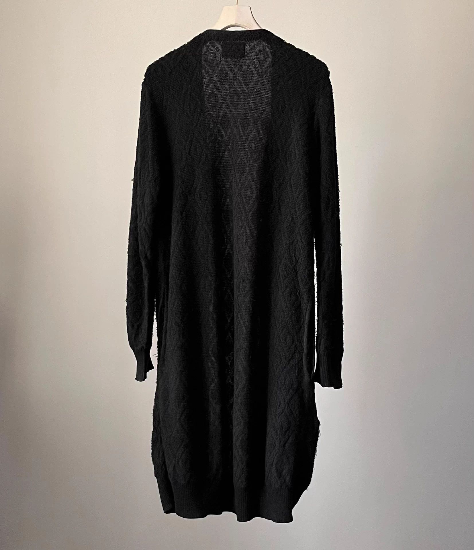 Number (N)ine Number (N)ine 04AW long knit cardigan black Size US M / EU 48-50 / 2 - 2 Thumbnail