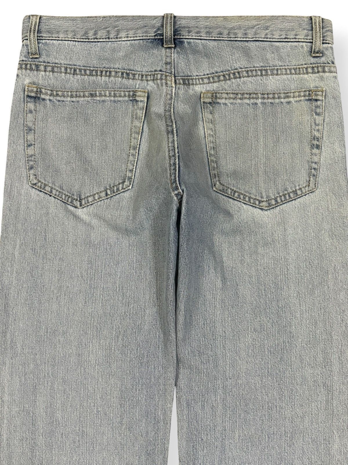 Japanese Brand Vintage Japanese Brand Light Blue Wash Distressed Jeans Size US 34 / EU 50 - 9 Thumbnail