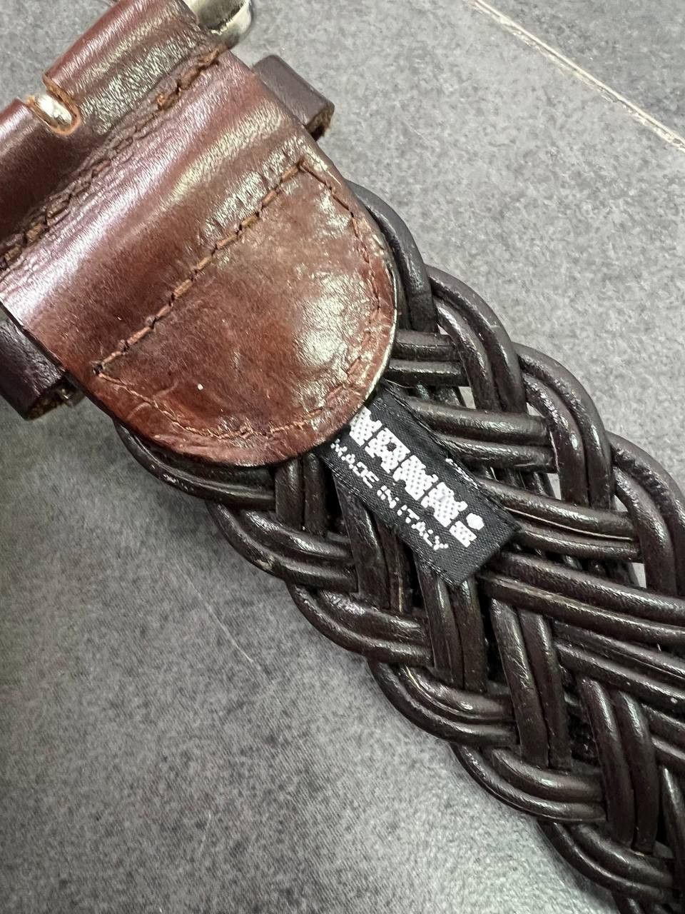 Japanese Brand Rare Nanni Leather woven Belt Chrome Hearts style Size ONE SIZE - 4 Thumbnail