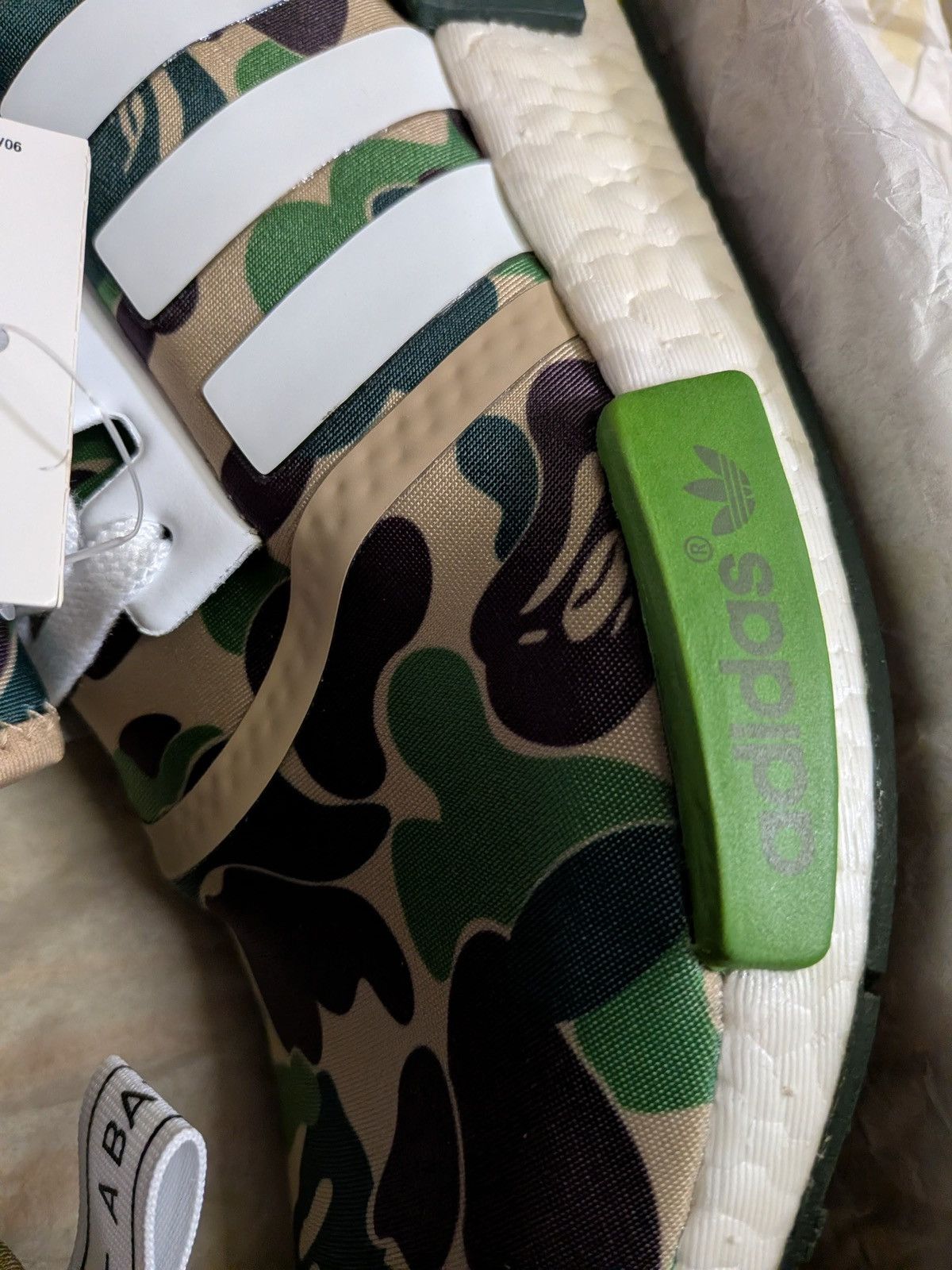 Adidas adidas NMD R1 A Bathing Ape Bape Green Camo BA7326 US9 Size US 9 / EU 42 - 8 Thumbnail