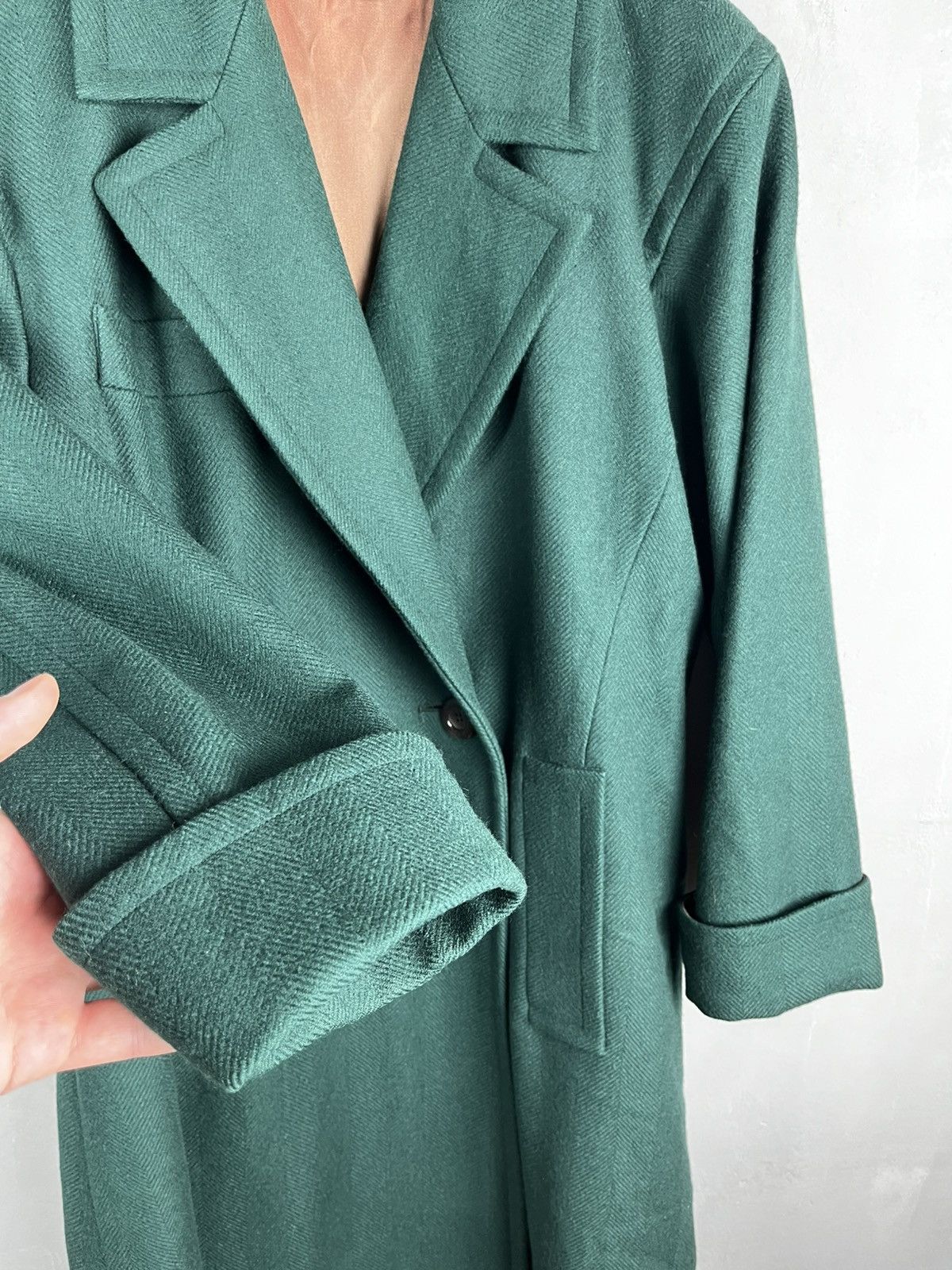 Yves Saint Laurent saint laurent gren coat vintage 80s Size S / US 4 / IT 40 - 6 Thumbnail