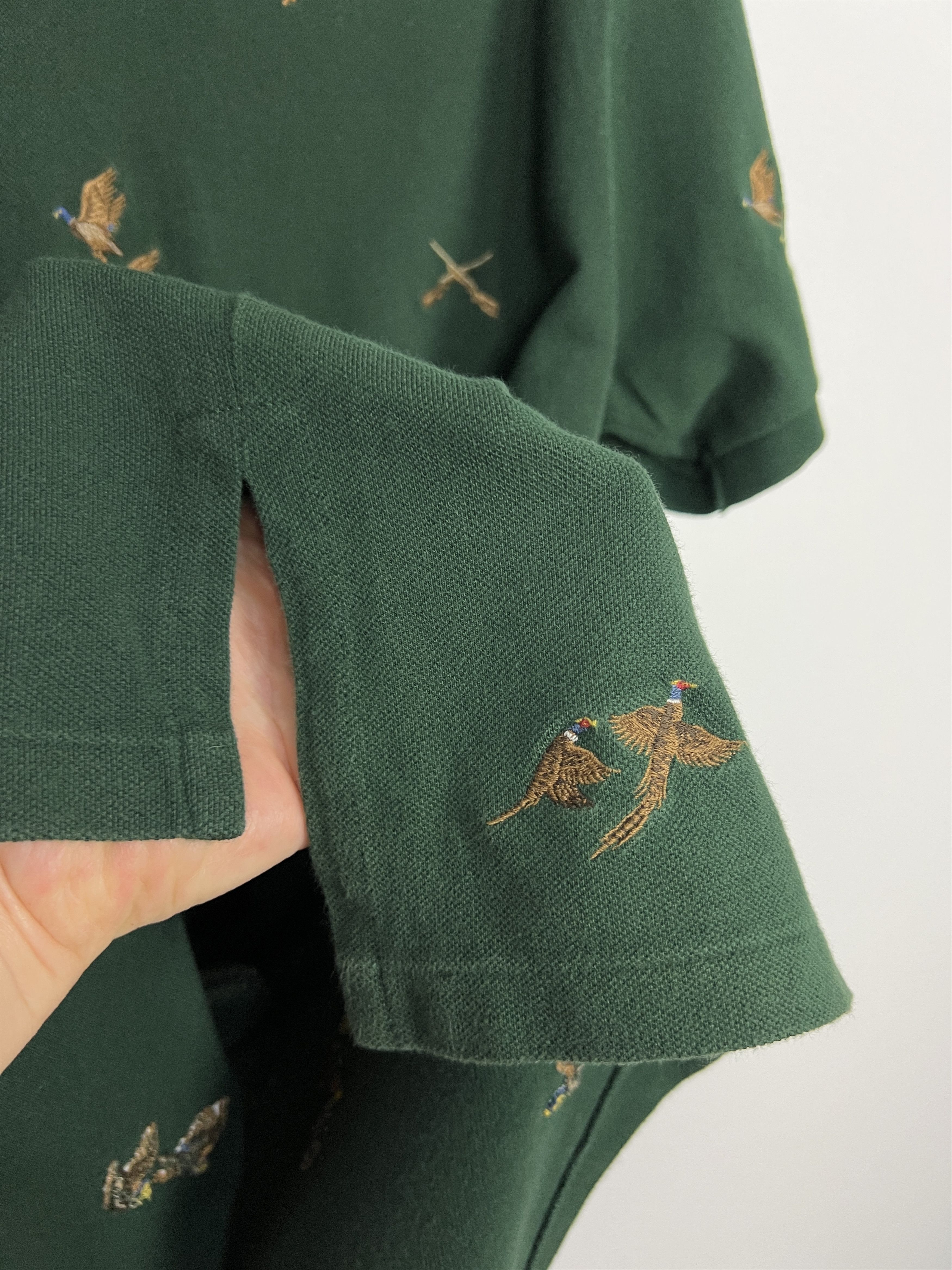 Polo Ralph Lauren Vintage Polo Ralph Lauren Mallard Duck Hunting Shirt Jersey Size US L / EU 52-54 / 3 - 4 Thumbnail