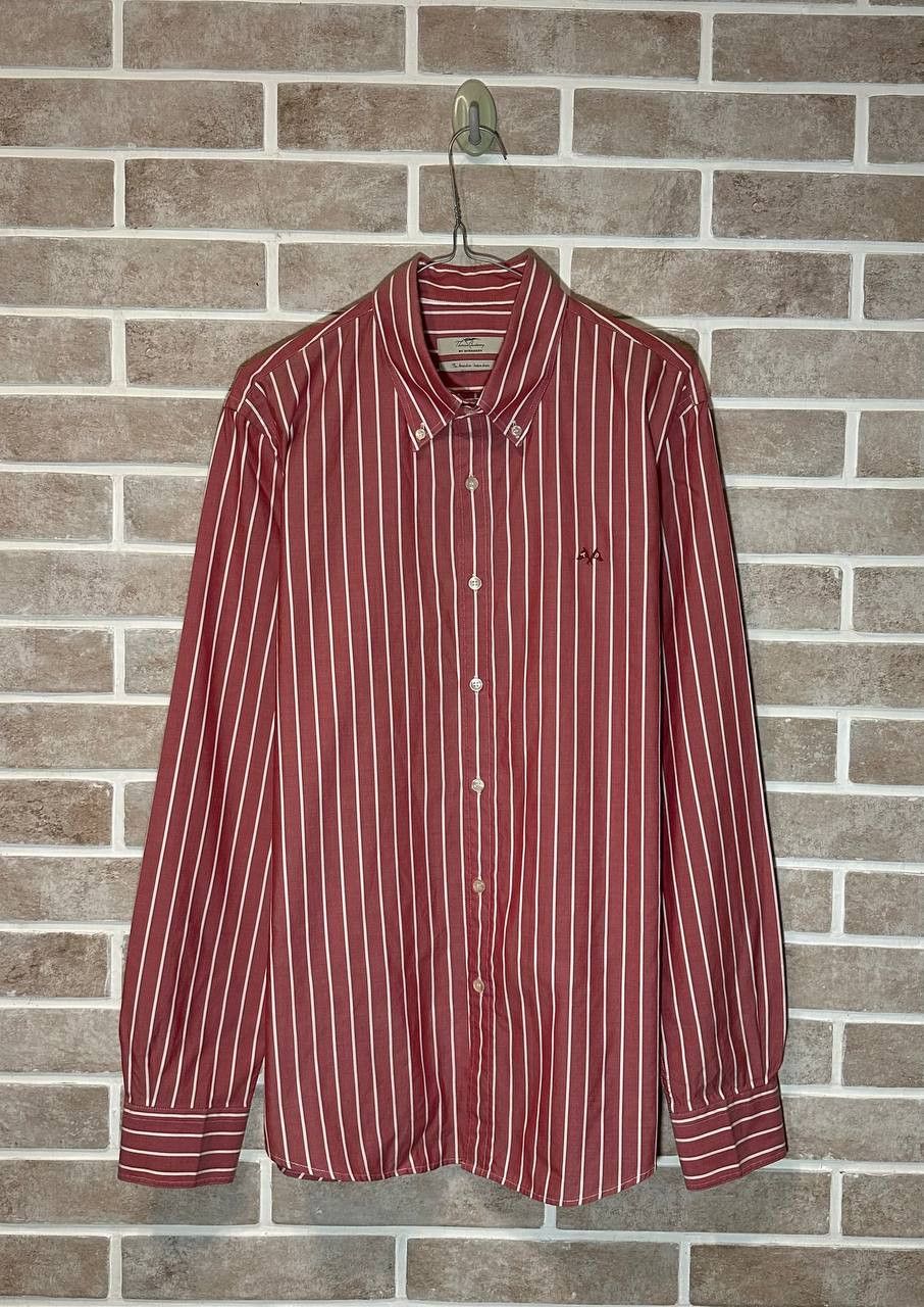 Burberry × Vintage Thomas Burberry vintage Shirt Striped Buttons Up classic Size US L / EU 52-54 / 3 - 1 Thumbnail