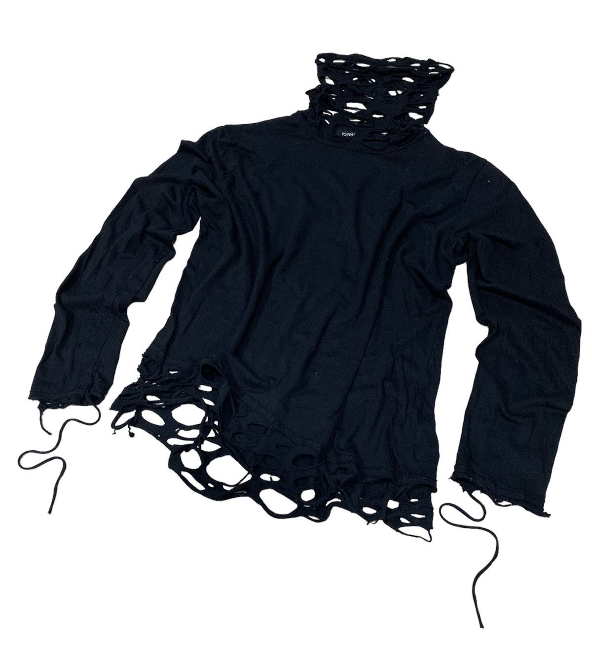 Yasuyuki Ishii Bondage veil face Turtleneck Gothic Punk shirt Size US M / EU 48-50 / 2 - 6 Thumbnail