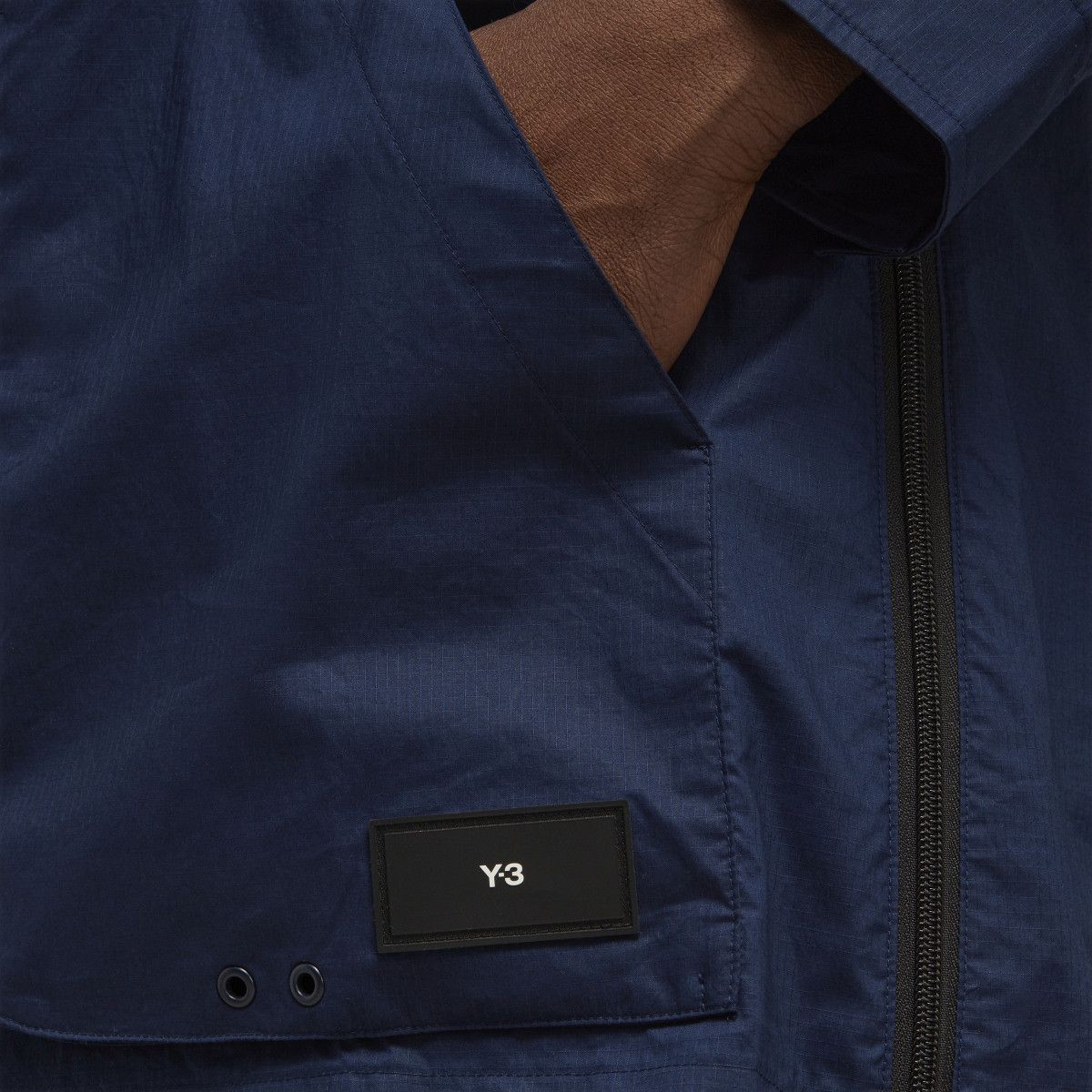 Adidas Y-3 Organic cotton ripstop overshirt jacket, navy S Size US S / EU 44-46 / 1 - 2 Thumbnail