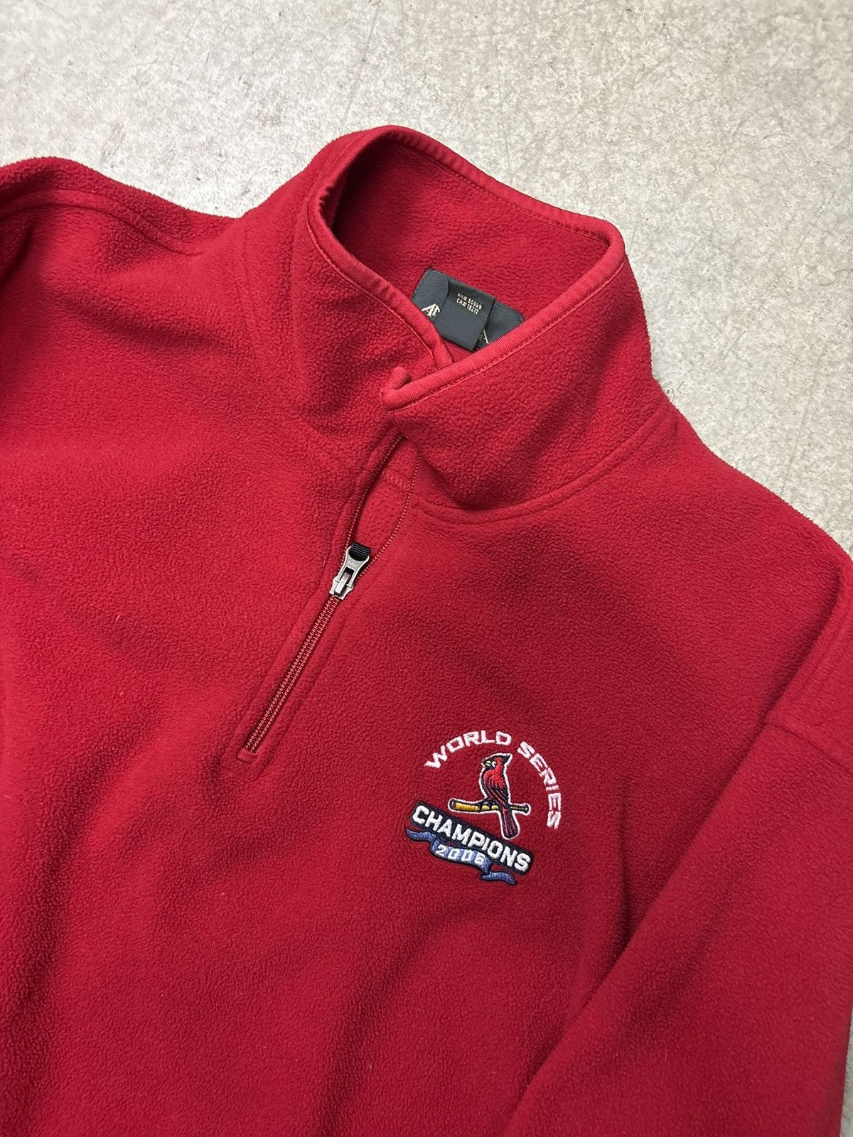 MLB Vintage 2000’s St. Louis Cardinals fleece half zip pullover Size US XXL / EU 58 / 5 - 2 Thumbnail