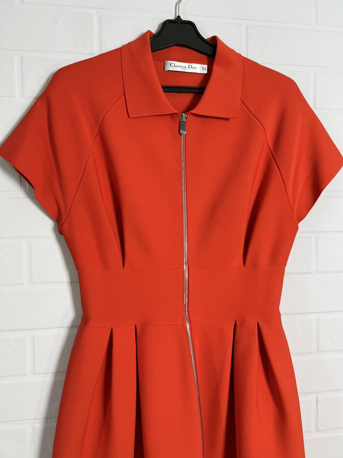Dior DIOR Women's Midi Dress Viscose Blend Red Size US 8 D 38 M Size M / US 6-8 / IT 42-44 - 4 Thumbnail