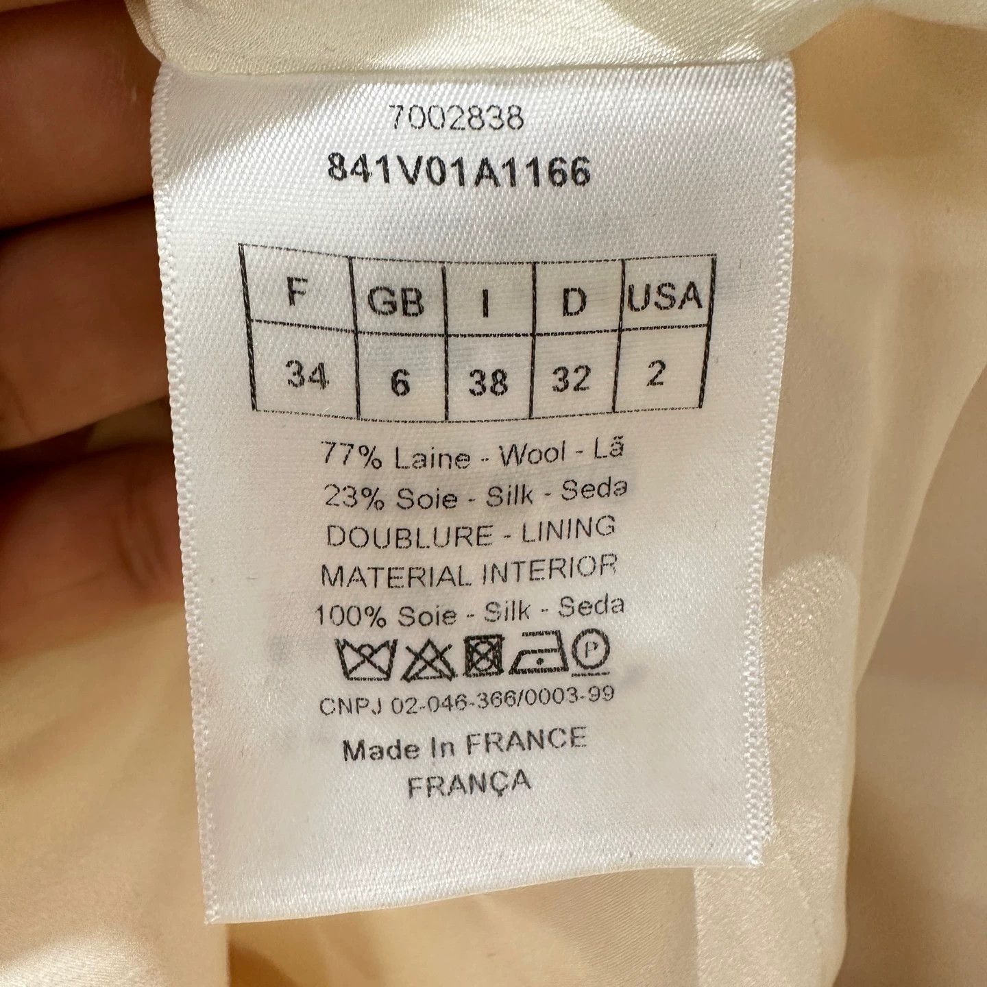 Christian Dior Monsieur Dior Montaigne Wool Single-Breasted Blazer 34 Size XS / US 0-2 / IT 36-38 - 4 Thumbnail