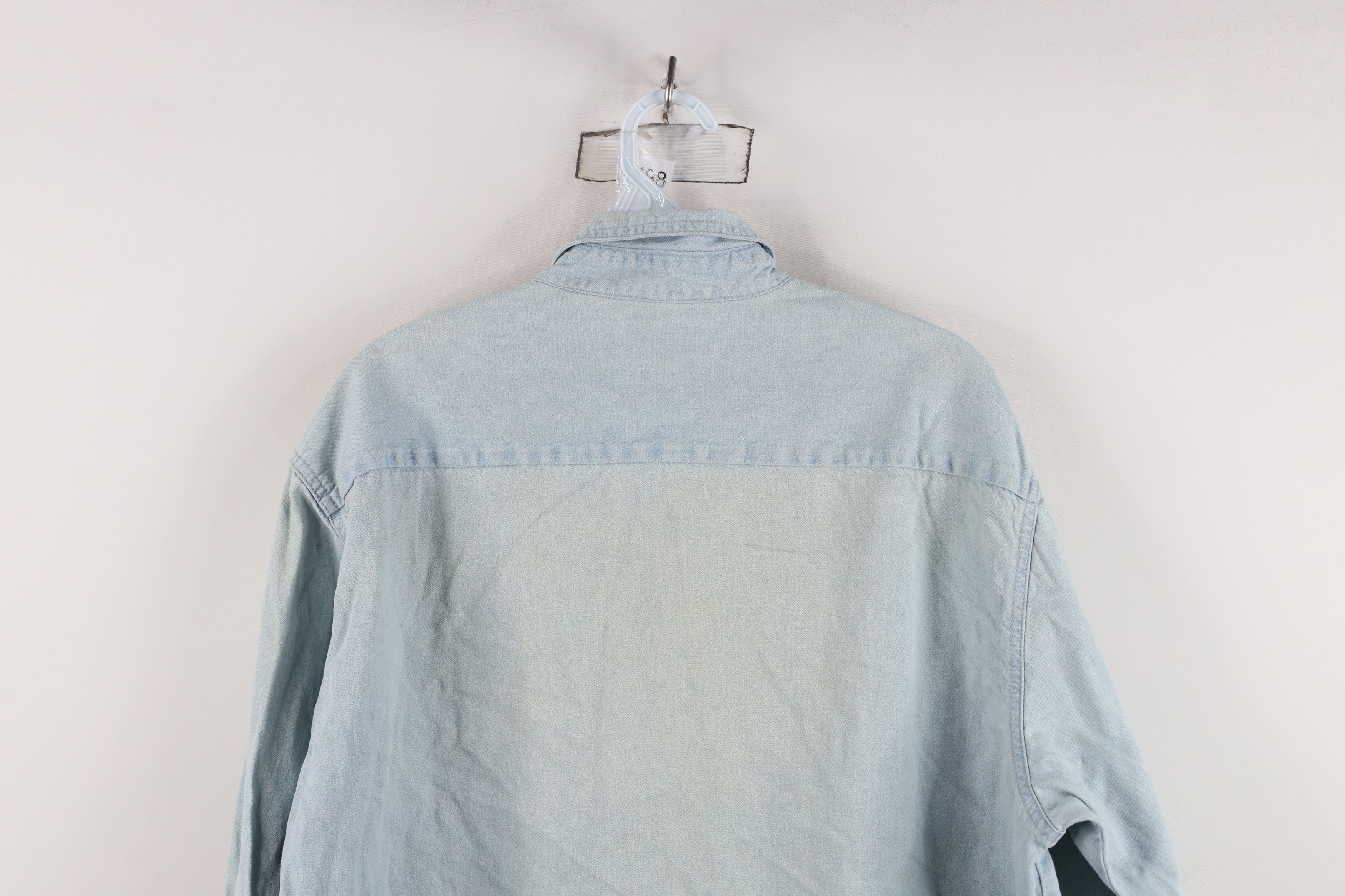 Vintage Vintage Y2K 2003 Break Room Lounge Denim Jean Button Shirt Size US L / EU 52-54 / 3 - 13 Thumbnail