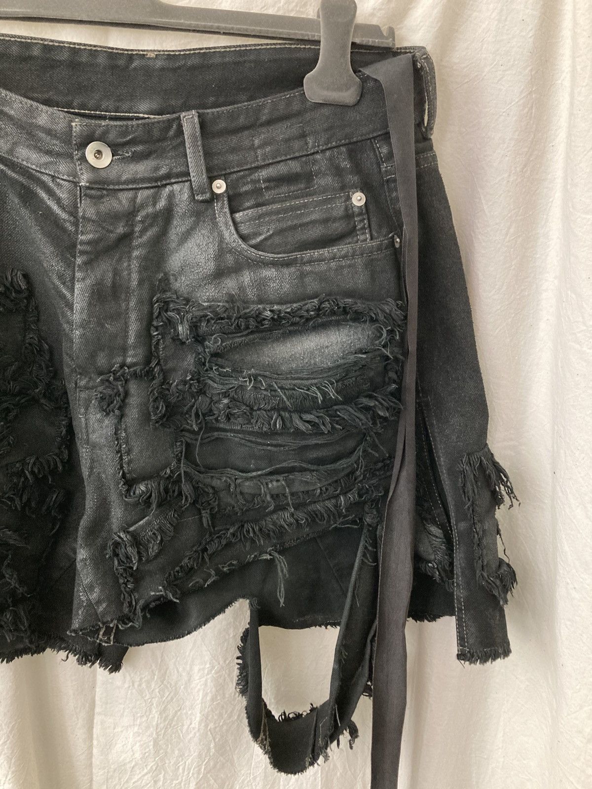 Rick Owens Drkshdw RICK OWENS / Trucker Cut Offs Denim Shorts Size US 31 - 4 Thumbnail