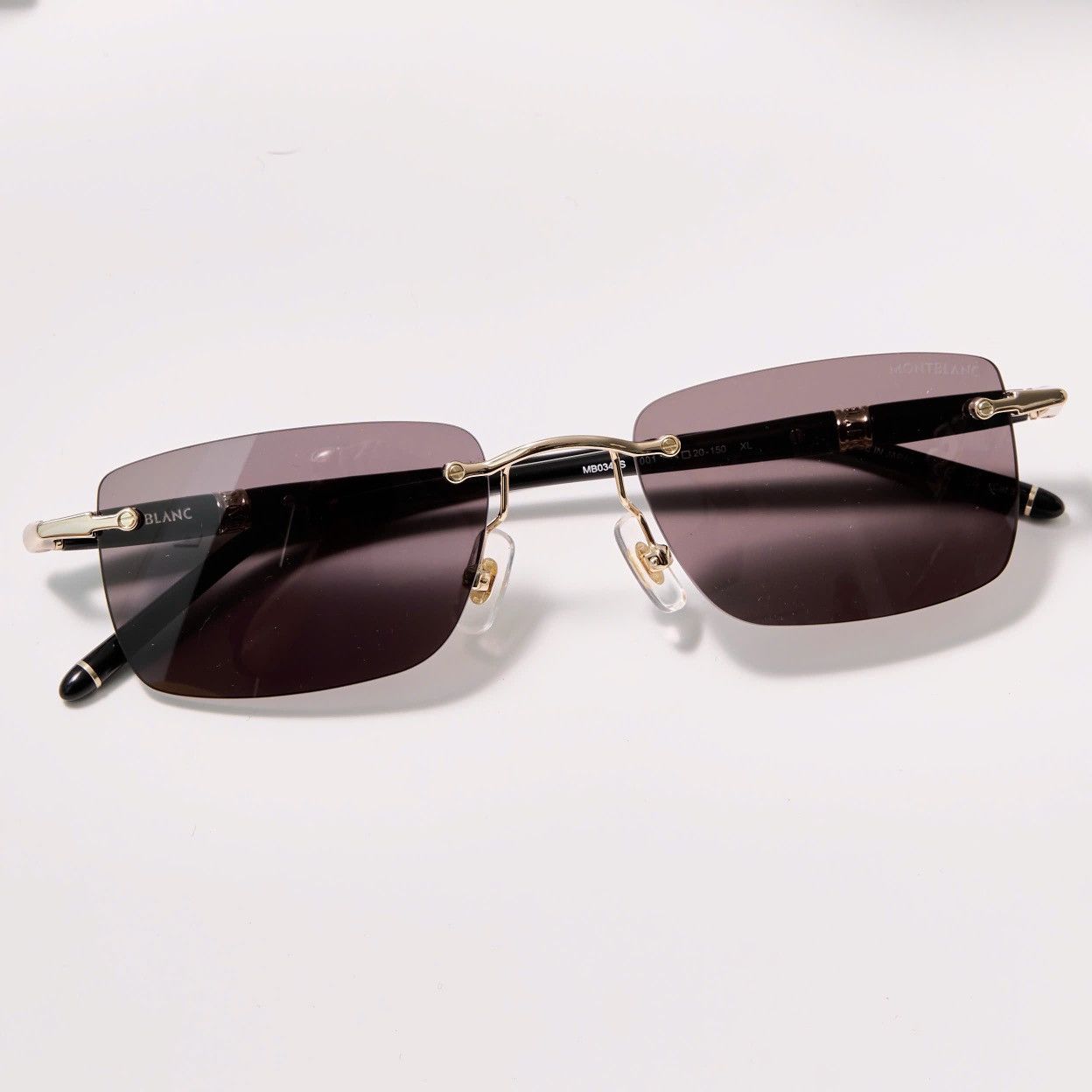 Montblanc MONTBLANC MB0344S 001 SUNGLASSES Size ONE SIZE - 6 Thumbnail