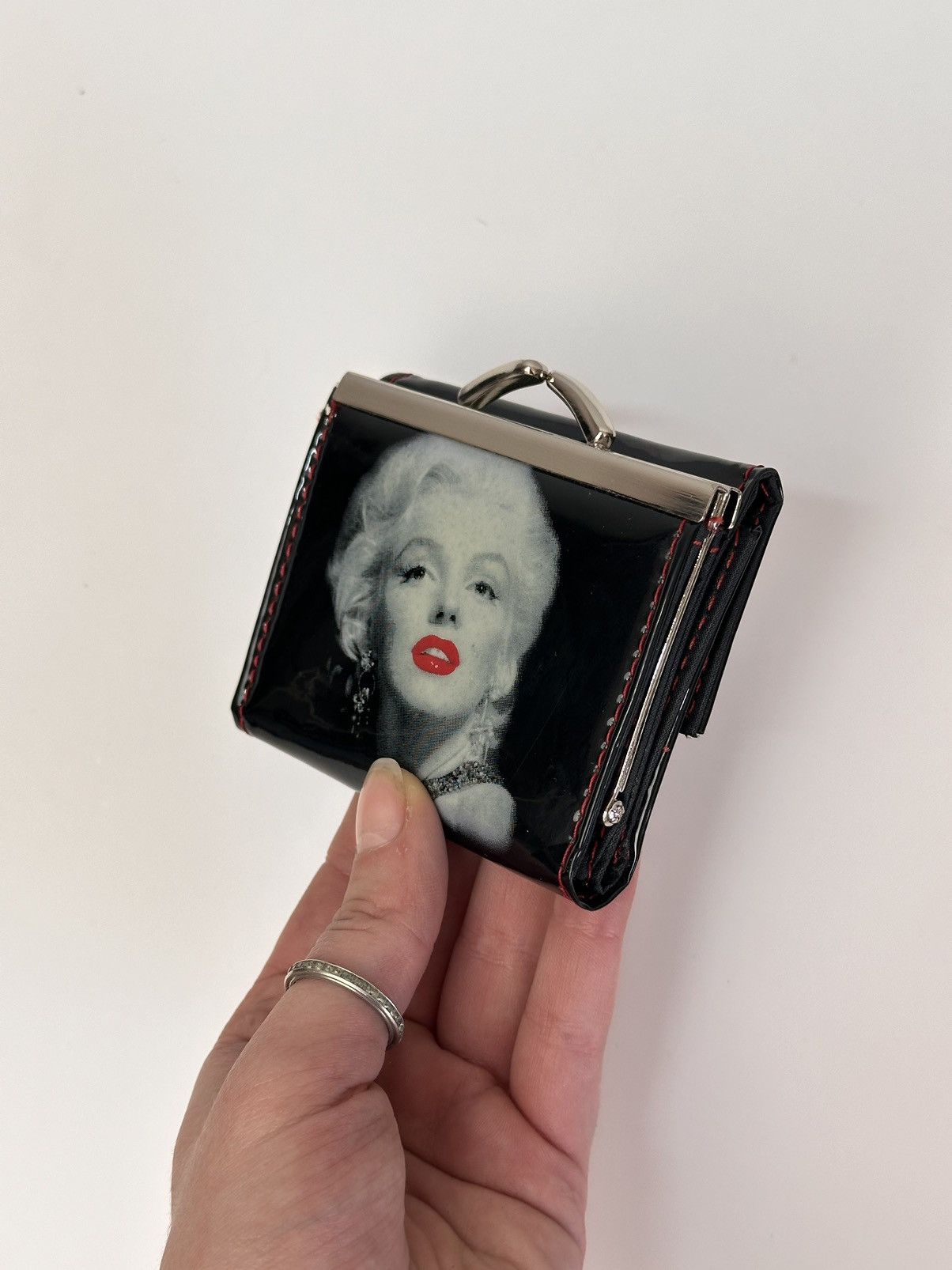 Other Black Marilyn Monroe glossy wallet retro art pop Y2K Size ONE SIZE - 2 Thumbnail