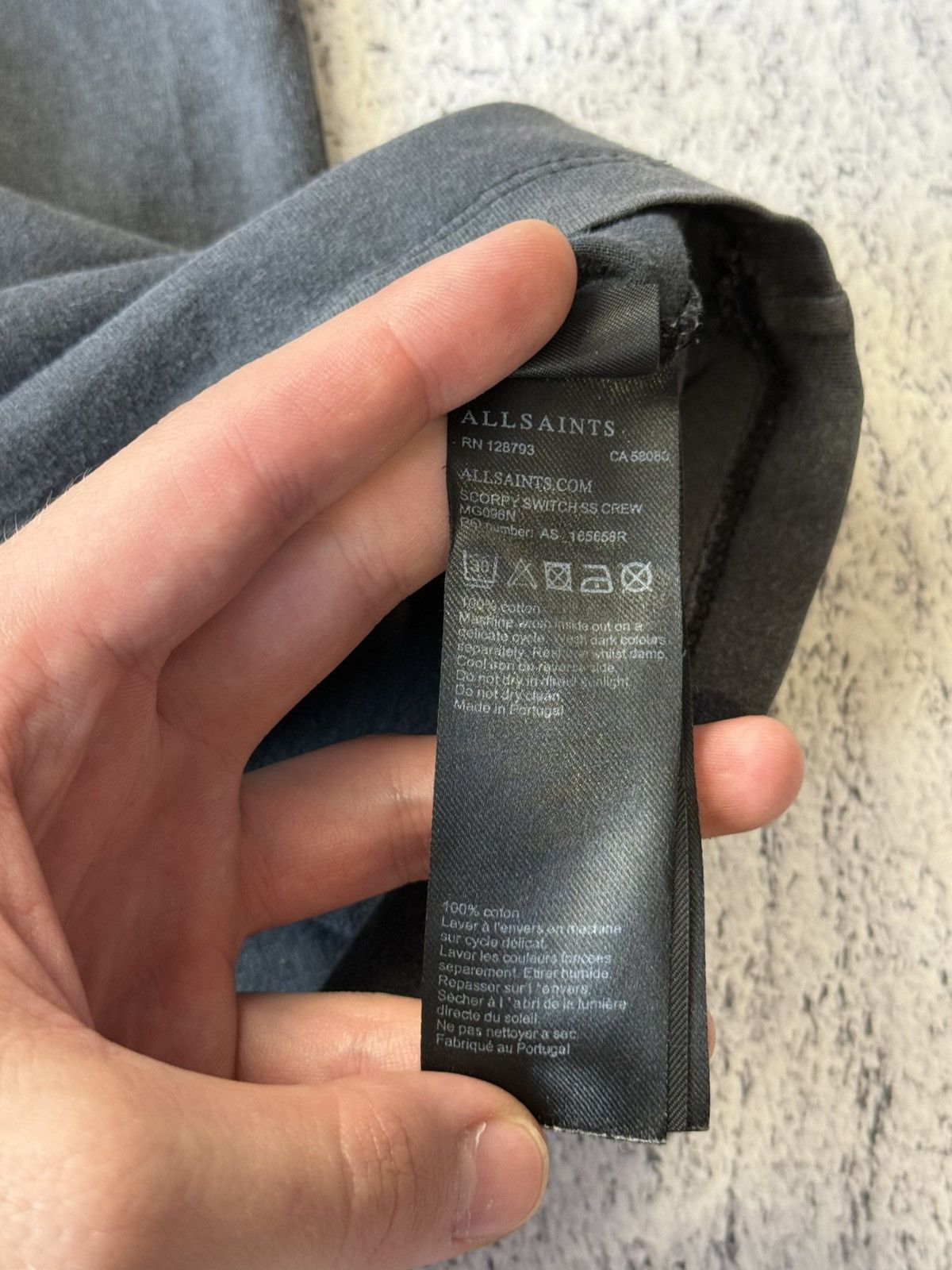 Allsaints Mens Allsaints Oversize T Shirt Big Scorpion Size US S / EU 44-46 / 1 - 8 Thumbnail