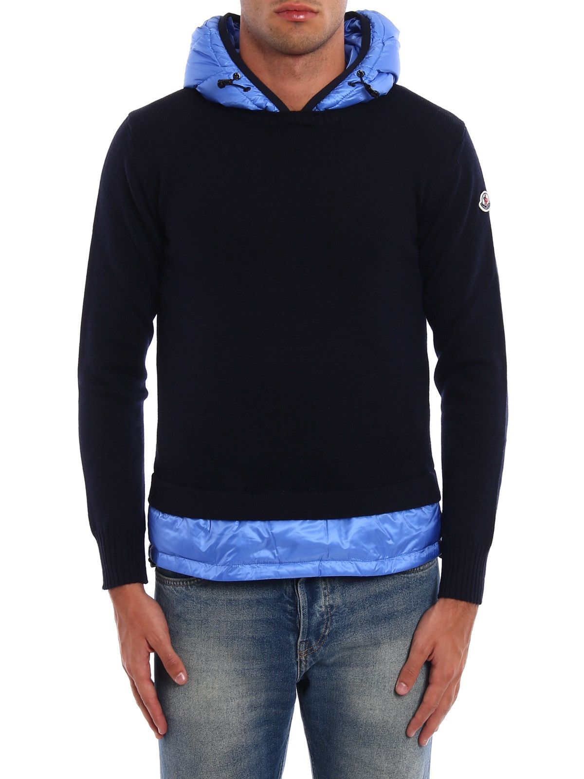 Moncler Moncler Maglione Tricot Girocollo Hybrid Knit Hoodie Sweater Size US L / EU 52-54 / 3 - 25 Thumbnail