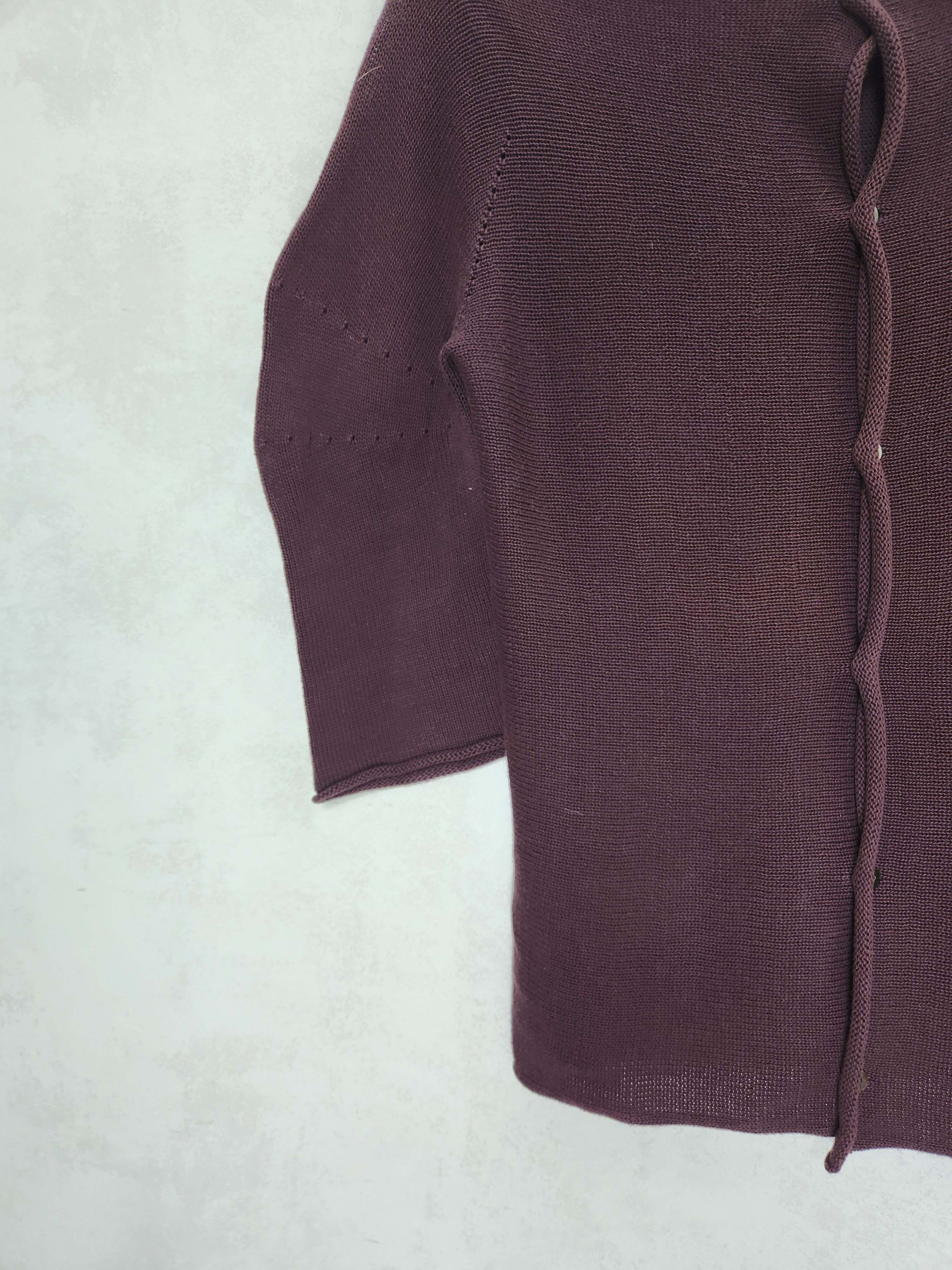 Yohji Yamamoto Y's Yohji Yamamoto raglan sleeve cardigan purple japan Size M / US 6-8 / IT 42-44 - 4 Thumbnail
