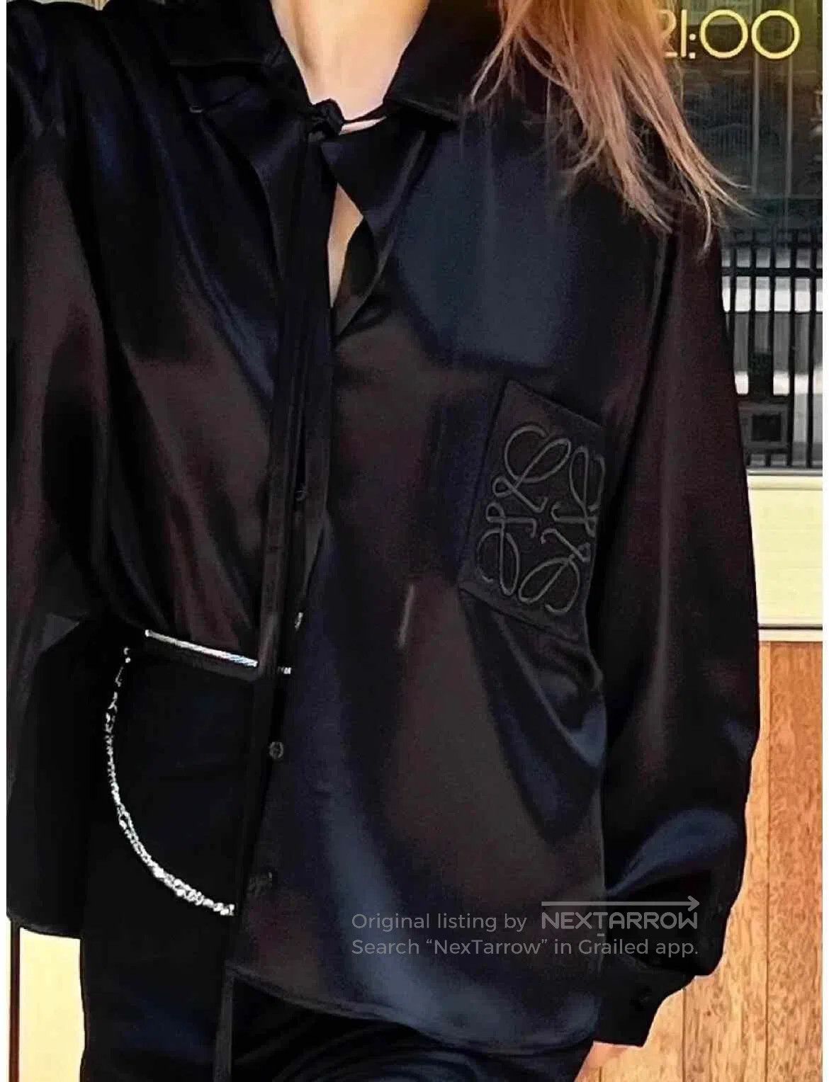 Loewe Loewe Logo Black Silk Long. Size S / US 4 / IT 40 - 2 Thumbnail