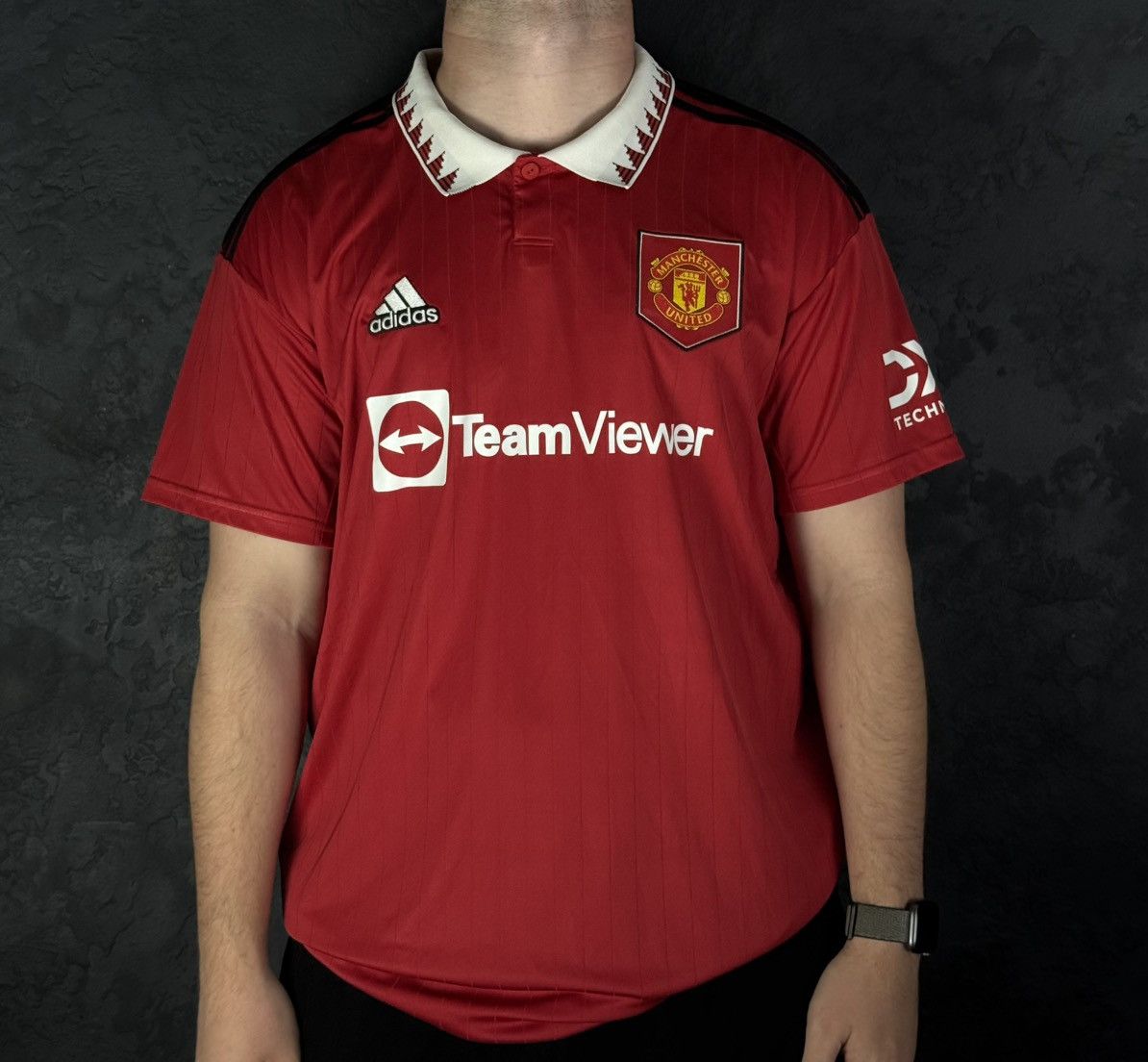 Adidas Manchester United Jersey 2022-23 Home Football Soccer Shirt Size US XL / EU 56 / 4 - 2 Thumbnail