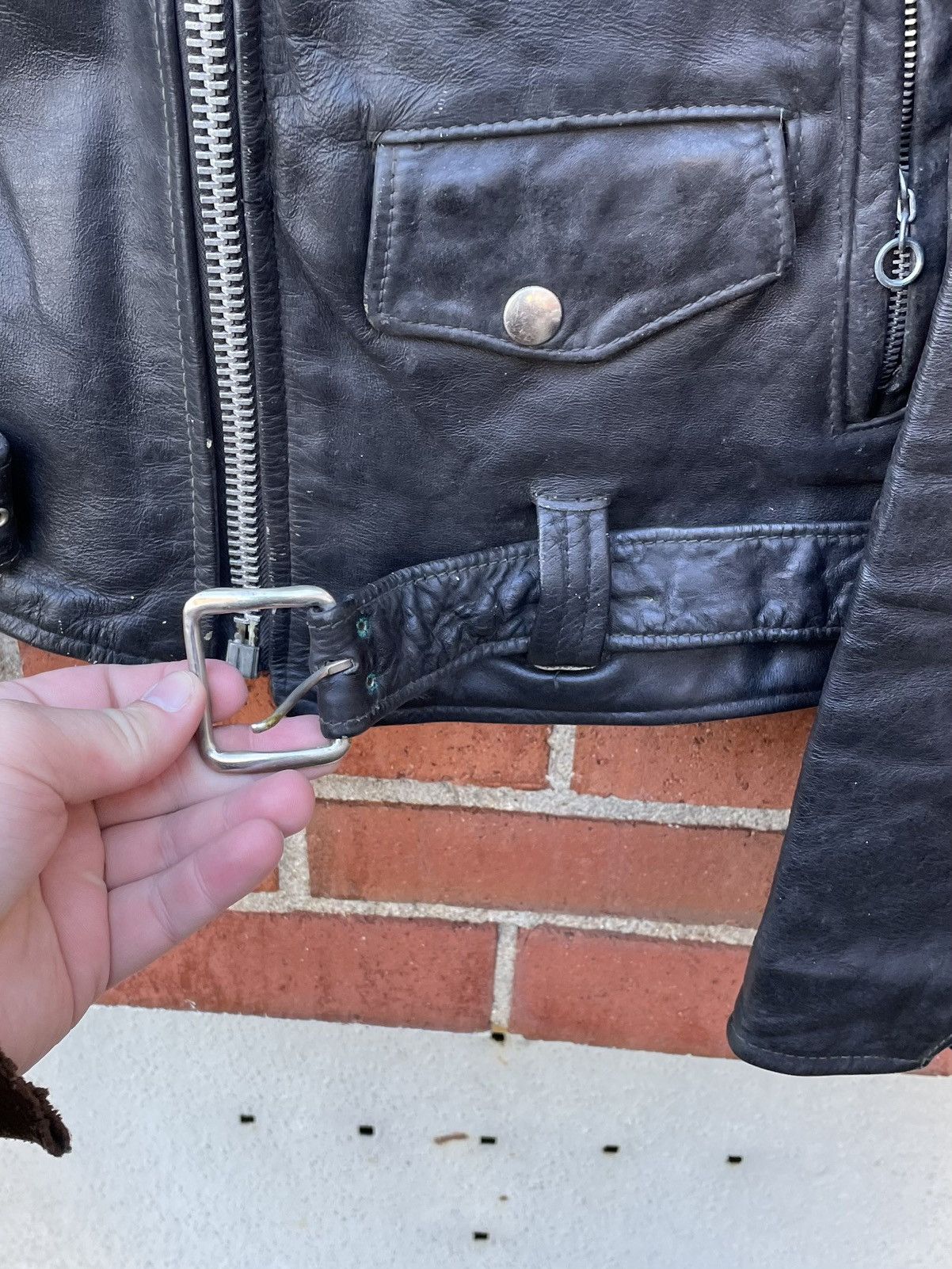 Excelled VTG 70s Excelled Size 36 Black Leather jacket Brando Size US S / EU 44-46 / 1 - 4 Thumbnail