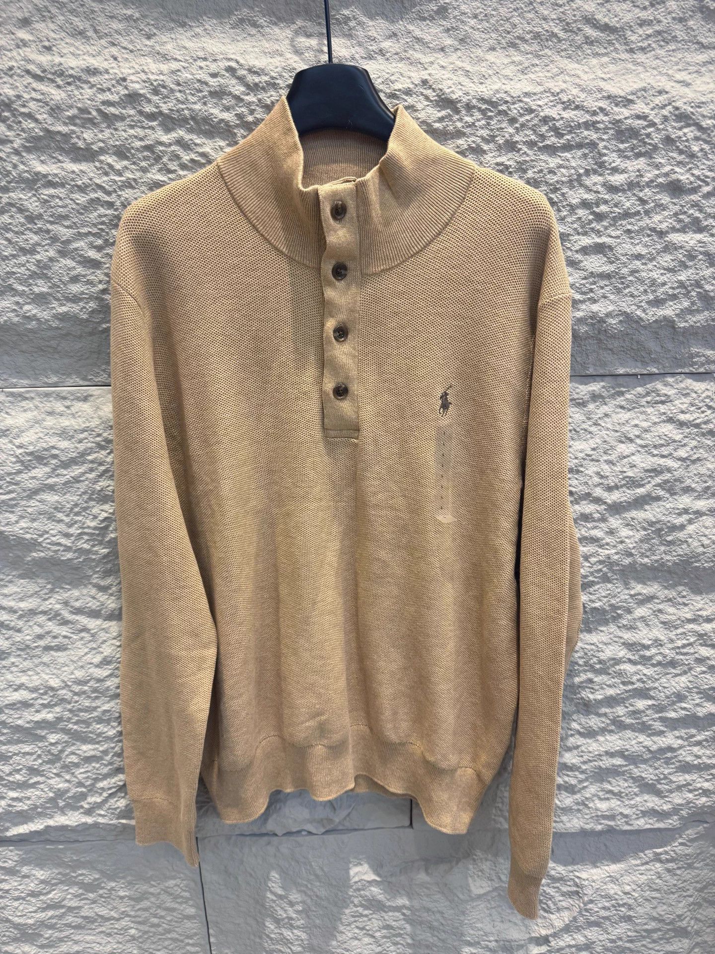 Polo Ralph Lauren Ralph Lauren men's Camel long-sleeve knit sweater L Size US L / EU 52-54 / 3 - 1 Thumbnail
