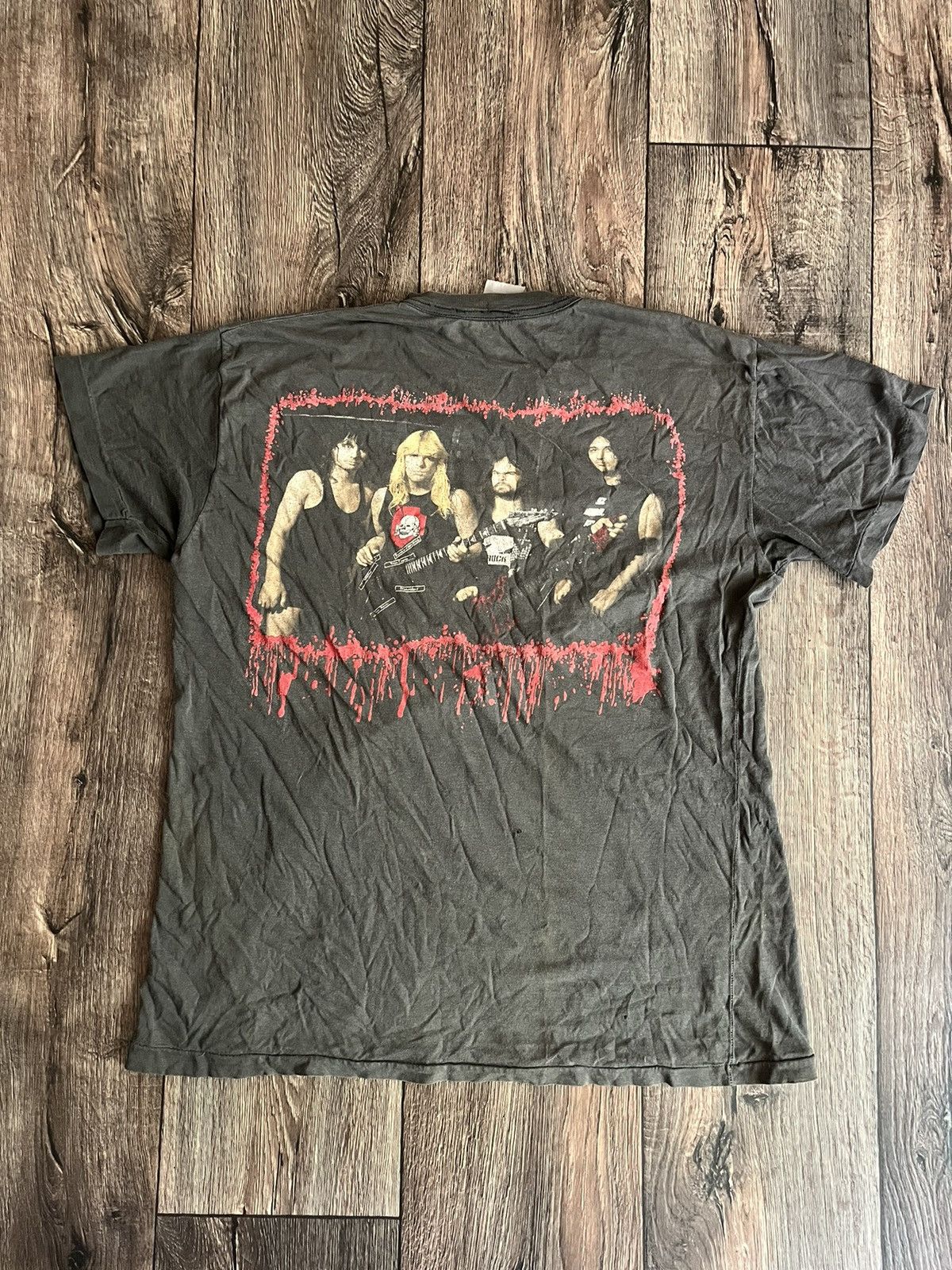 Band Tees Vintage 1990 Slayer T-shirt Single Stitch Brockum Punk Rock Size US M / EU 48-50 / 2 - 19 Thumbnail