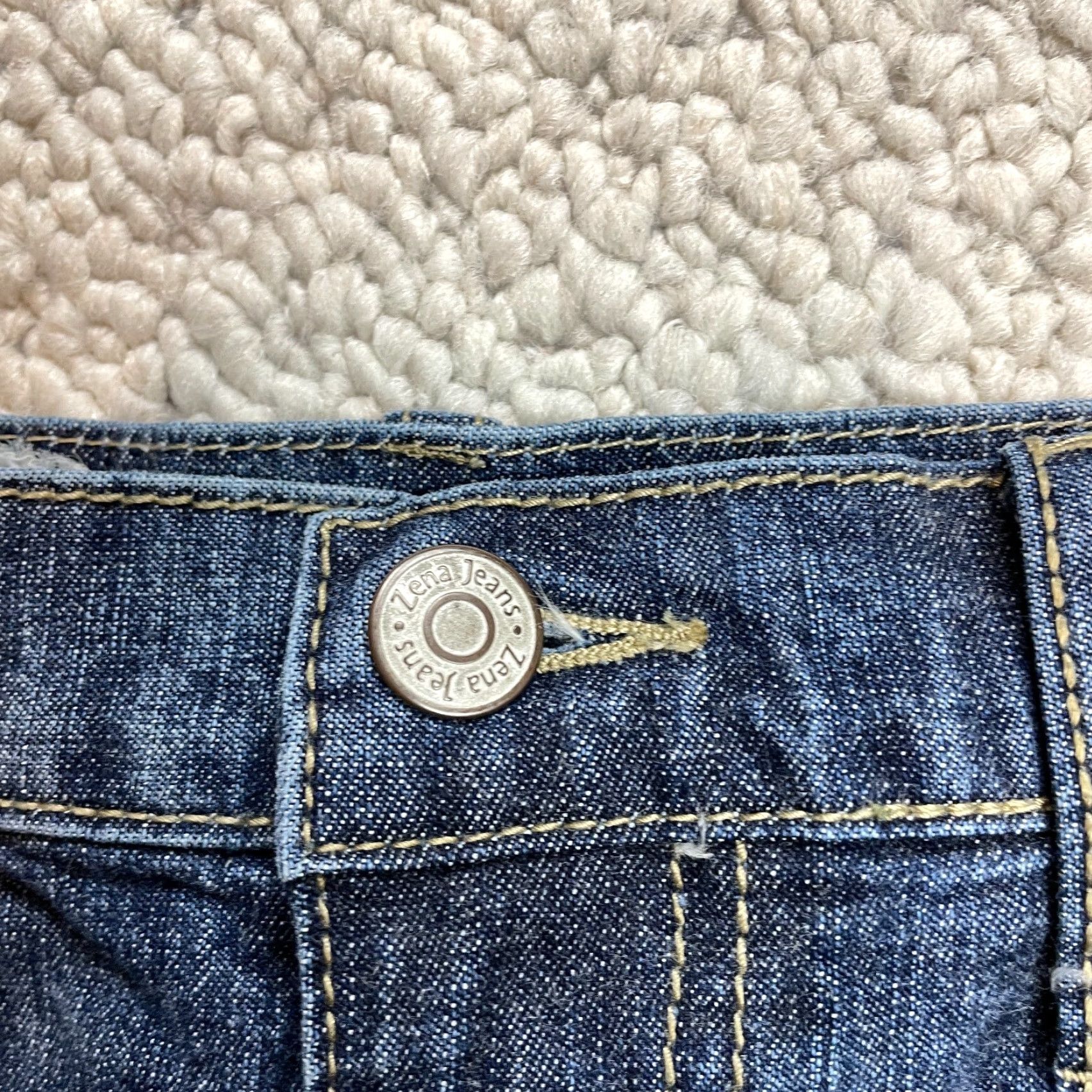 Vintage Lena Jeans Bootcut Denim Women 30x27 Blue Dark Wash Mid Rise Cotton Blend 5-Pocket Womens Size 30" / US 8 / IT 44 - 7 Thumbnail