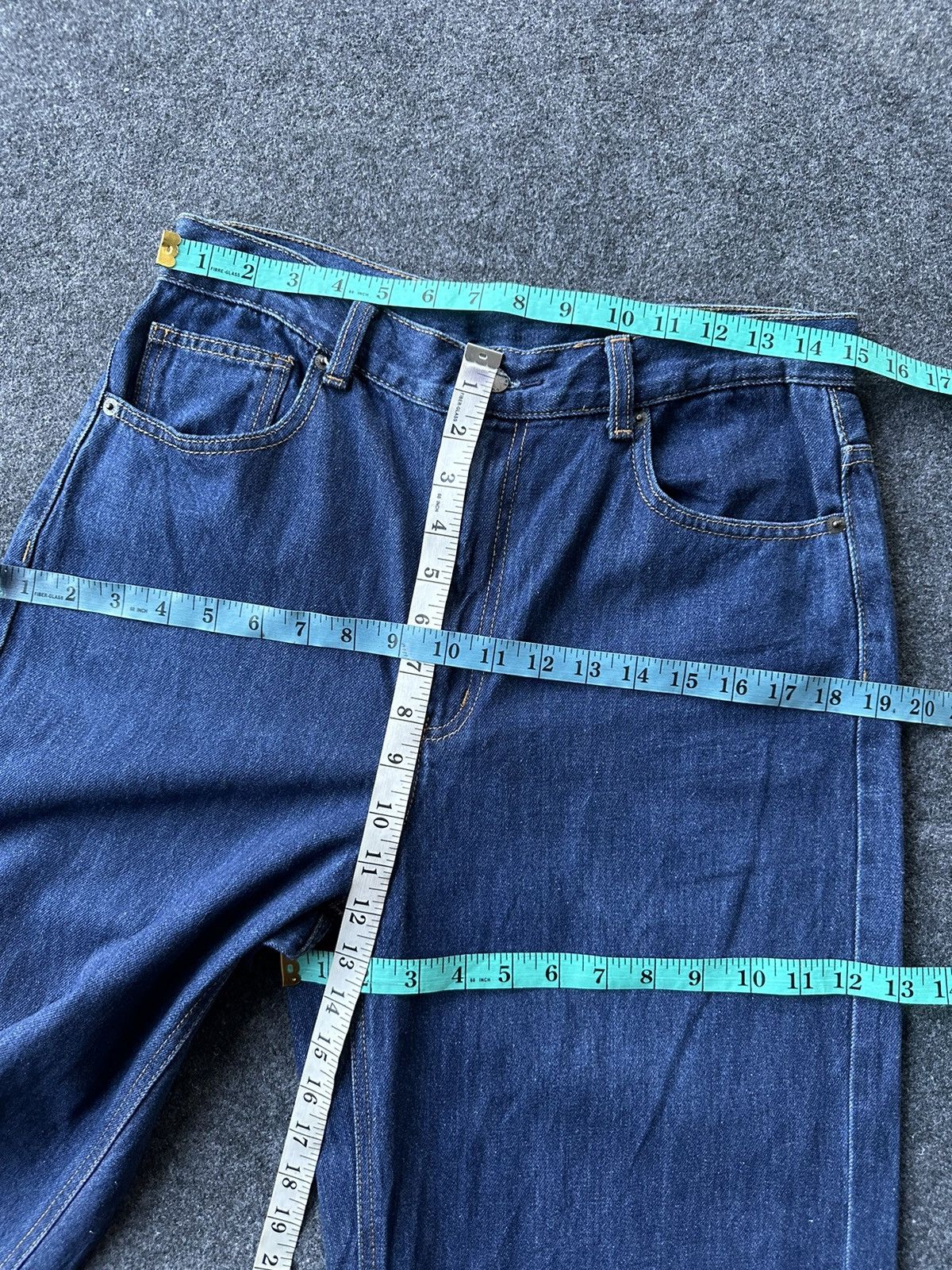 GU × Japanese Brand × Uniqlo Vintage Gu Uniqlo Super Baggy Loose Denim D143 Size US 30 / EU 46 - 10 Thumbnail
