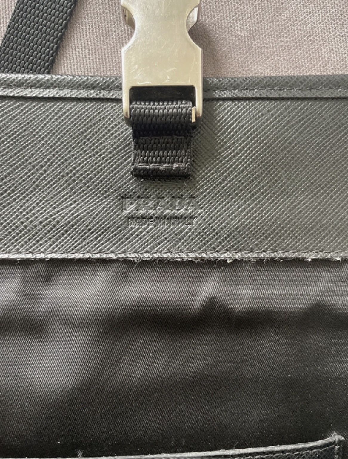 Prada Prada Re-Nylon and Saffiano leather case messenger Size ONE SIZE - 7 Thumbnail