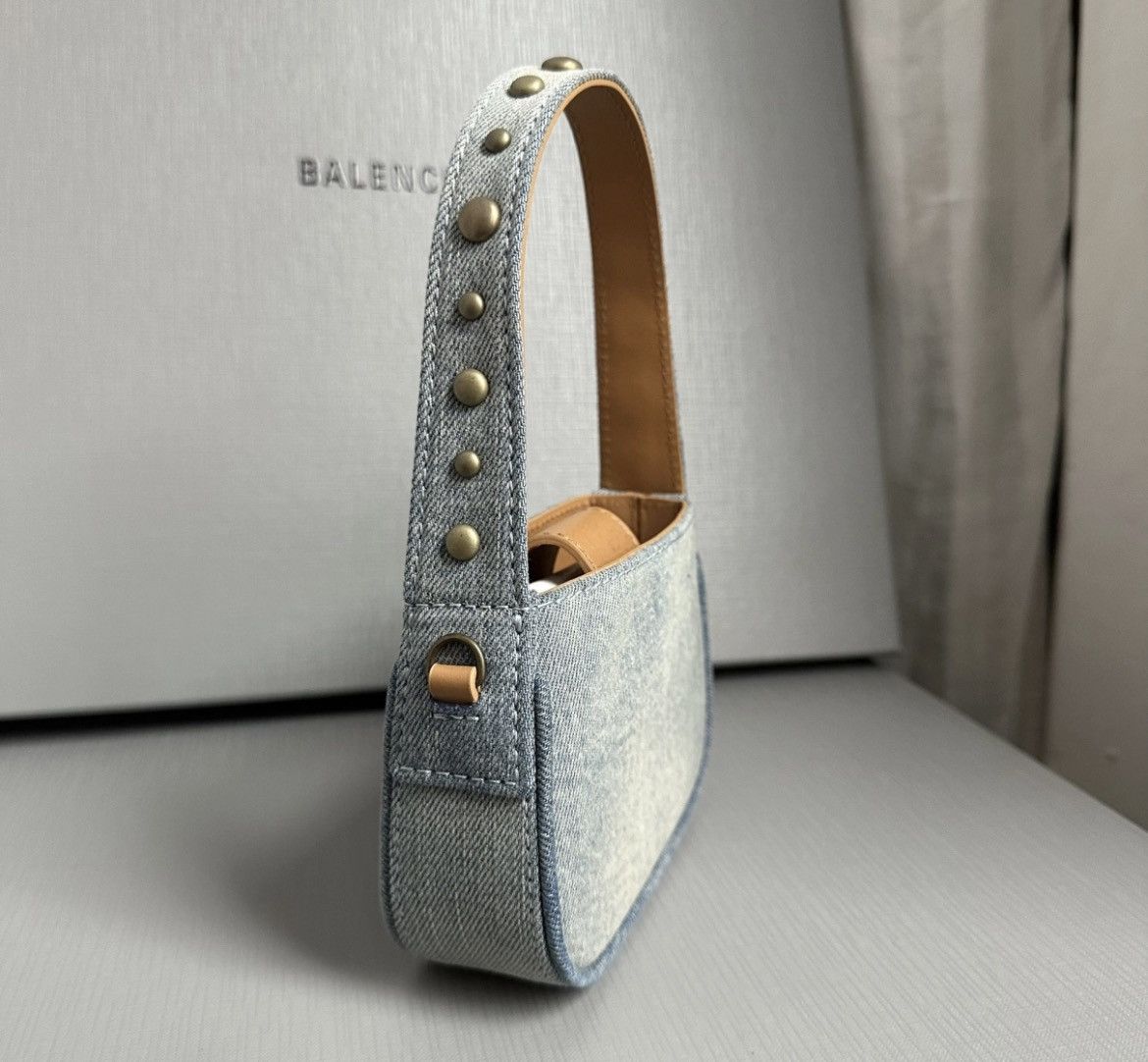 Blumarine Blumarine Rhinestone logo Mini Denim bag Size ONE SIZE - 2 Thumbnail