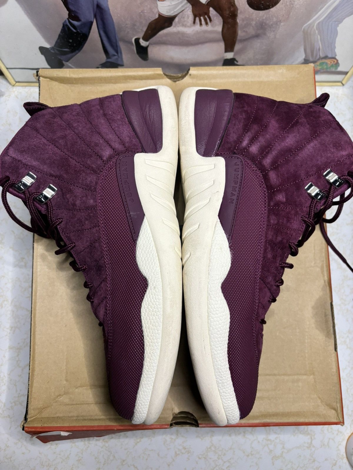 Jordan Brand Air Jordan 12 Retro Bordeaux 2017 Size US 11.5 / EU 44-45 - 4 Thumbnail