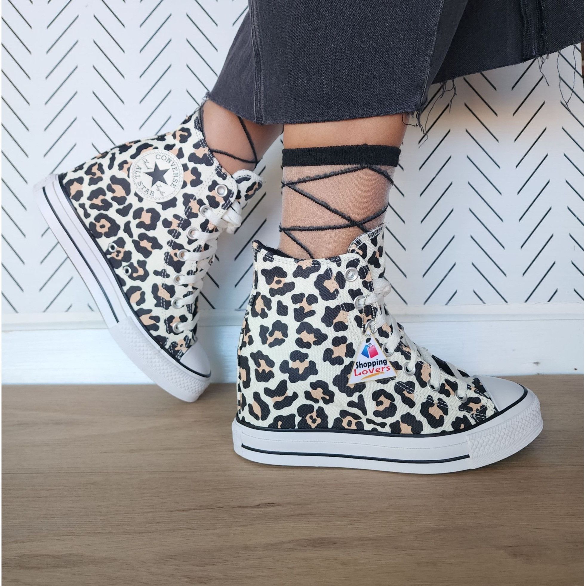 Converse ❤️Converse Chuck Taylor Wedge Platform Leopard Sz 10.5 Women Size US 10.5 / IT 40.5 - 2 Thumbnail