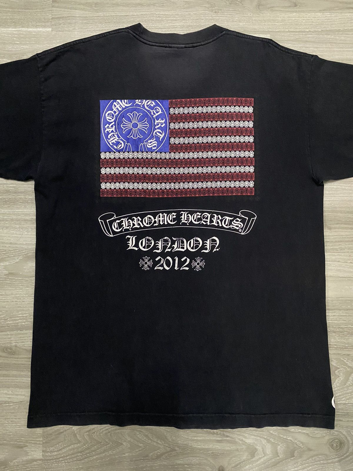 Chrome Hearts クロムハーツ American Flag Tee Tシャツ 星条旗 Chrome Hearts American Flag T Shirt Black | Grailed