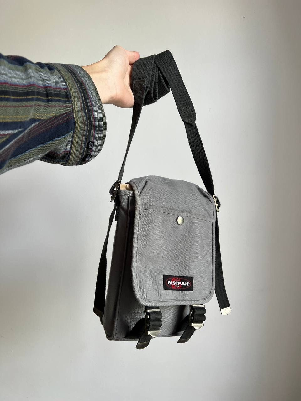 Eastpak Anarchy Military Avant Garde Shoulder Bag in Grey, Men's
