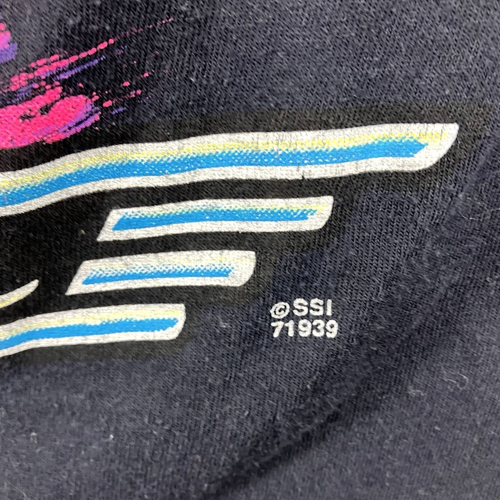 Ford VINTAGE Bird Of Prey Ford Thunderbird Neon Shirt Size L Men Black Graphic Print Car 90s T-Shirt Size US L / EU 52-54 / 3 - 6 Thumbnail