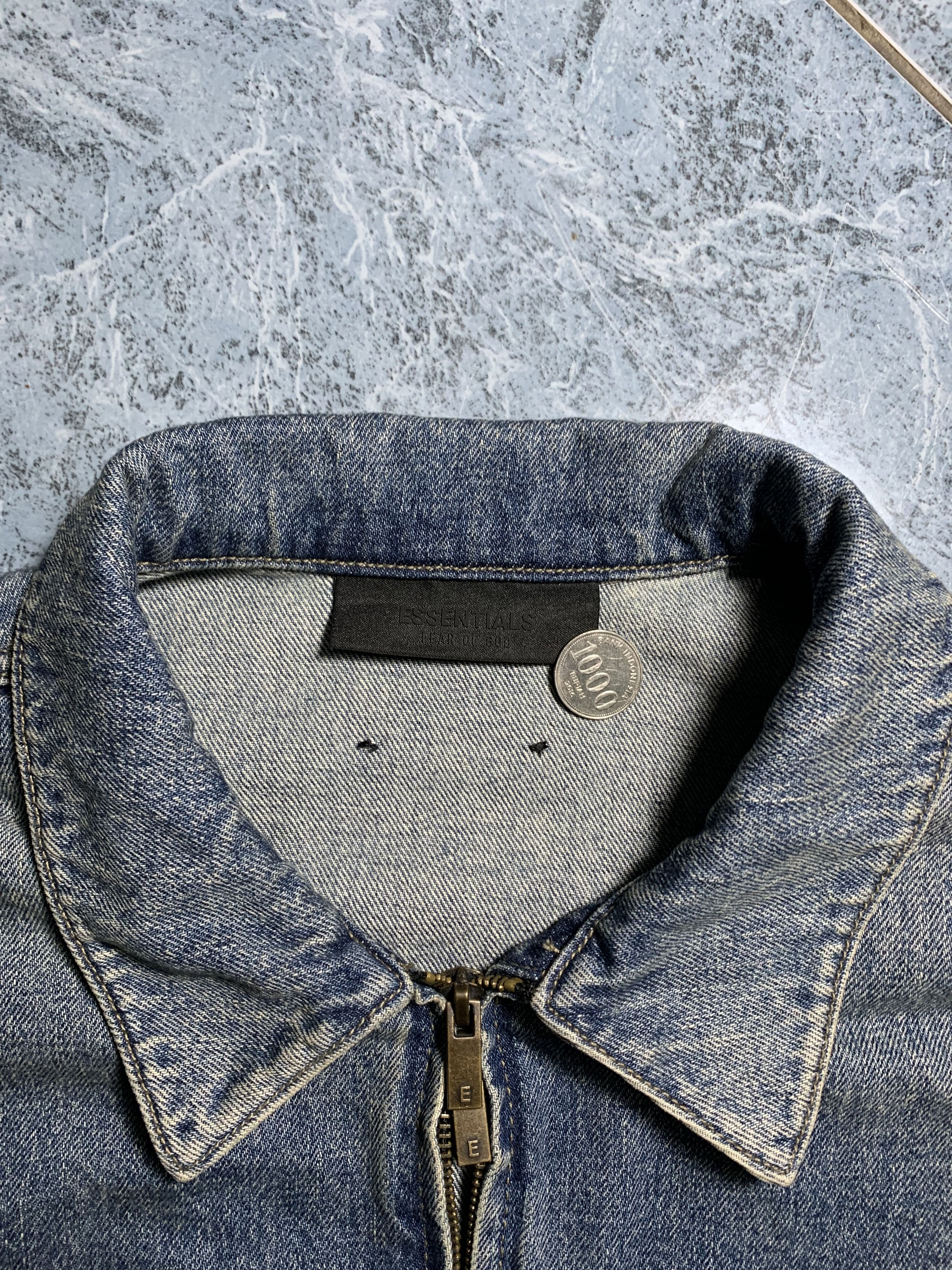 Fear of God Fear of god essentials denim trucker jacket Size US L / EU 52-54 / 3 - 4 Thumbnail