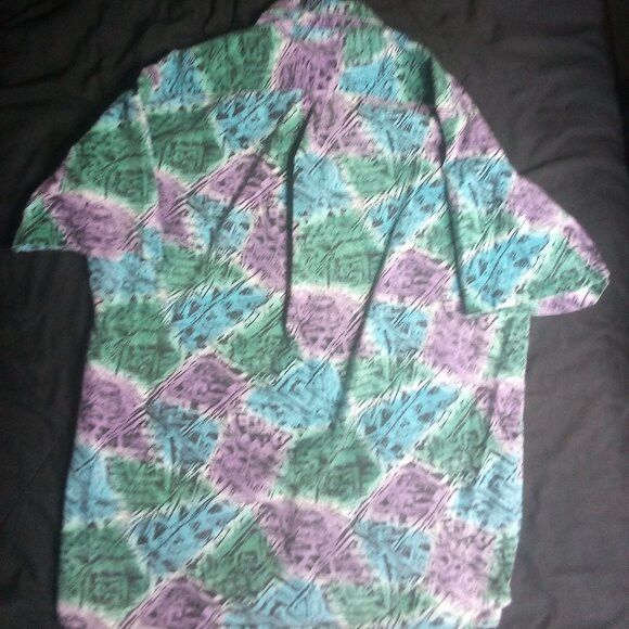 Other Vintage Maui Trading Co. Abstract Geometric Hawaiian Shir Size US XL / EU 56 / 4 - 6 Thumbnail