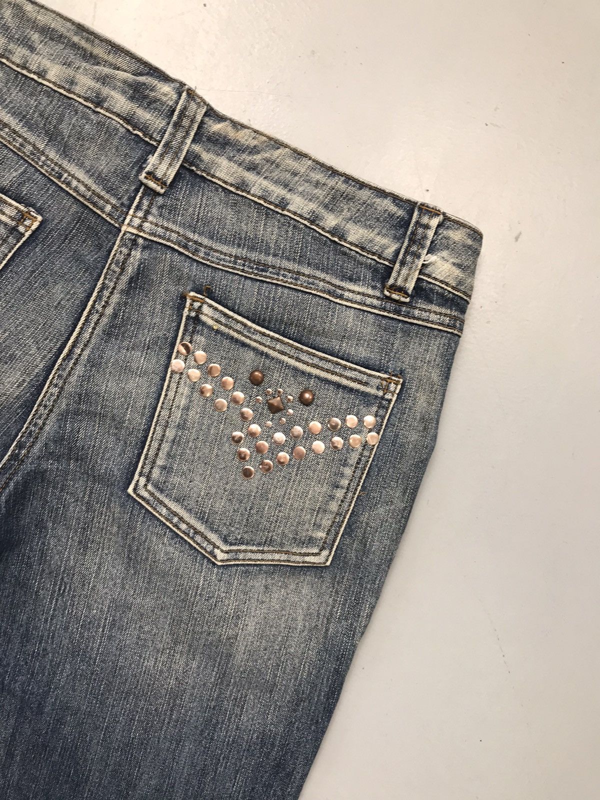 JNCO Vintage Y2K stone embroidered bootcut denim Size 32" / US 10 / IT 46 - 12 Thumbnail