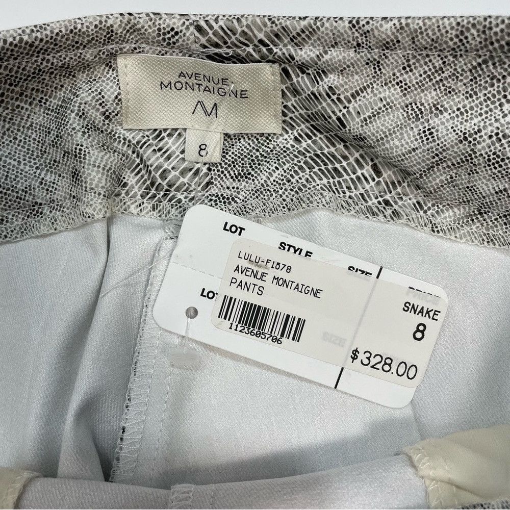 Other NWT New $328 Avenue Montaigne Lulu Snake Print Pants Size 8 Size 30" / US 8 / IT 44 - 4 Thumbnail