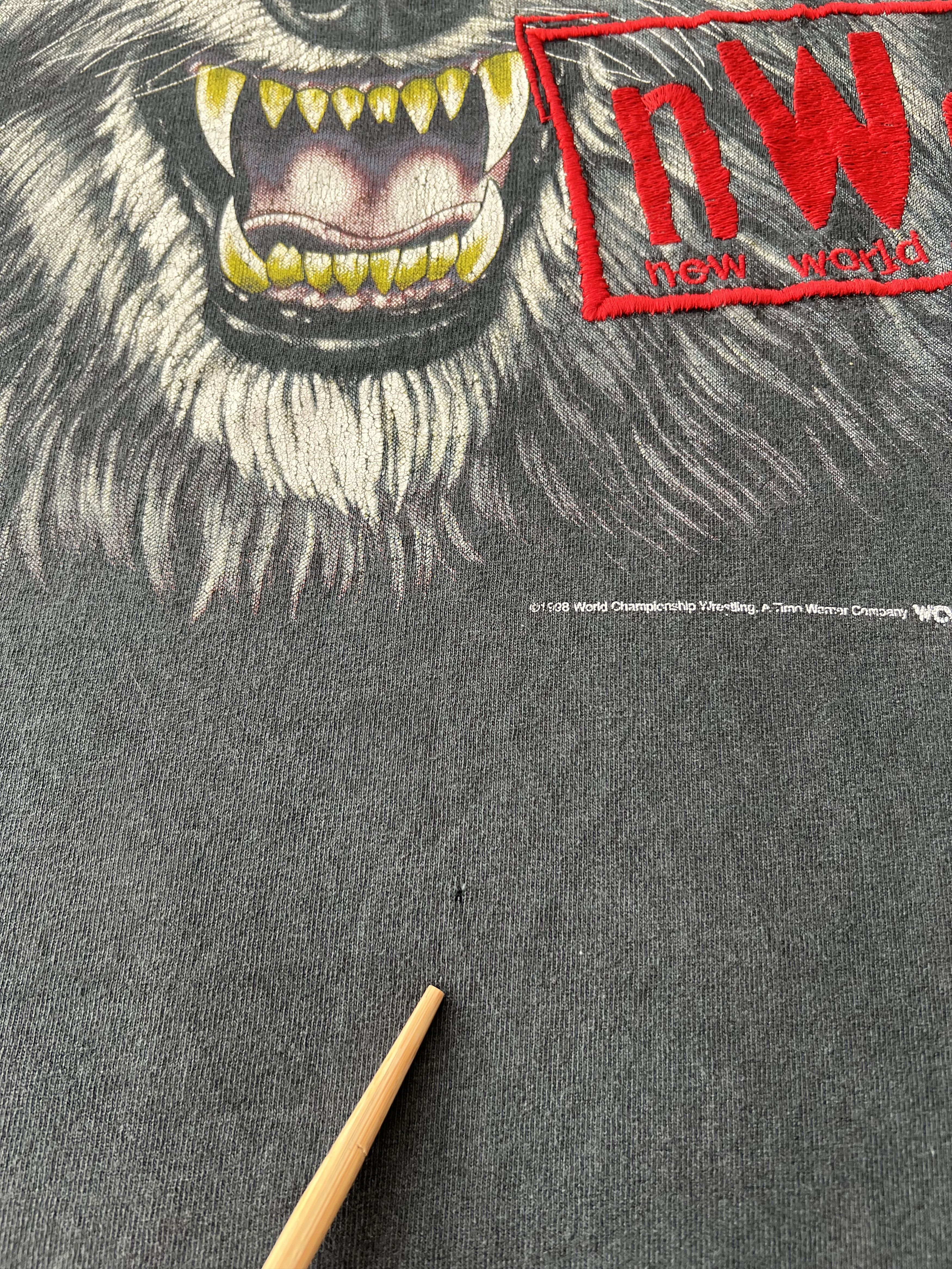 WWE Vintage 1998 NWO New World Order Wolf WWE Black T-shirt Size US XL / EU 56 / 4 - 7 Thumbnail