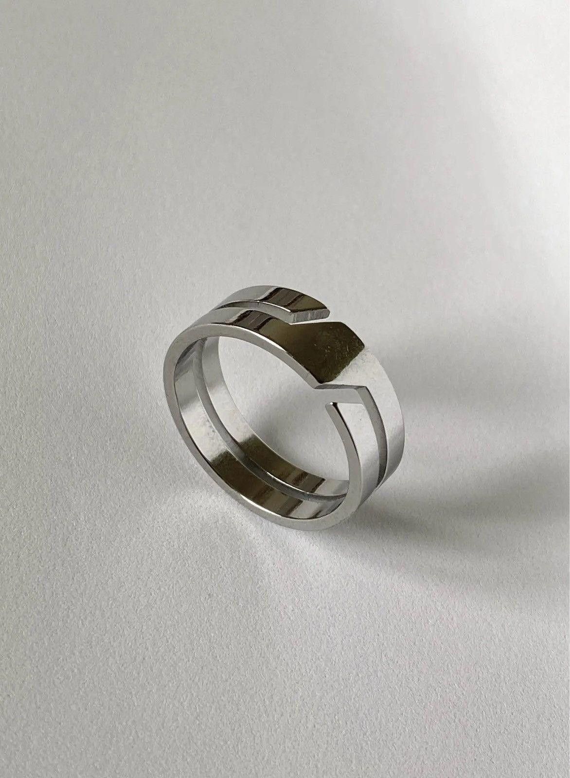 Jewelry Minimalist Stainless Steel Ring Size ONE SIZE - 2 Thumbnail