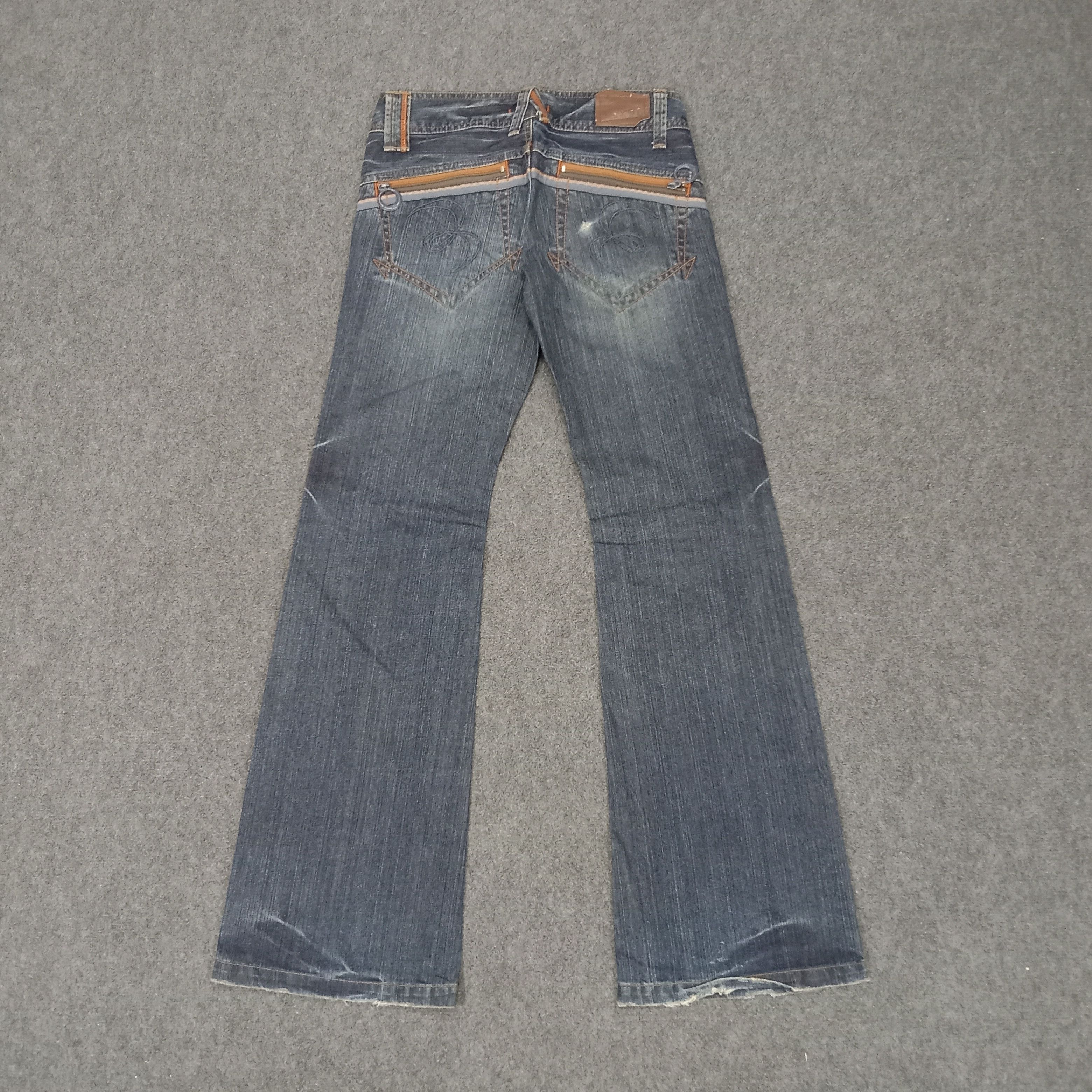 Japanese Brand ET Japanese Brand Bootcut Fading Style Denim Jeans Size 31" - 6 Thumbnail