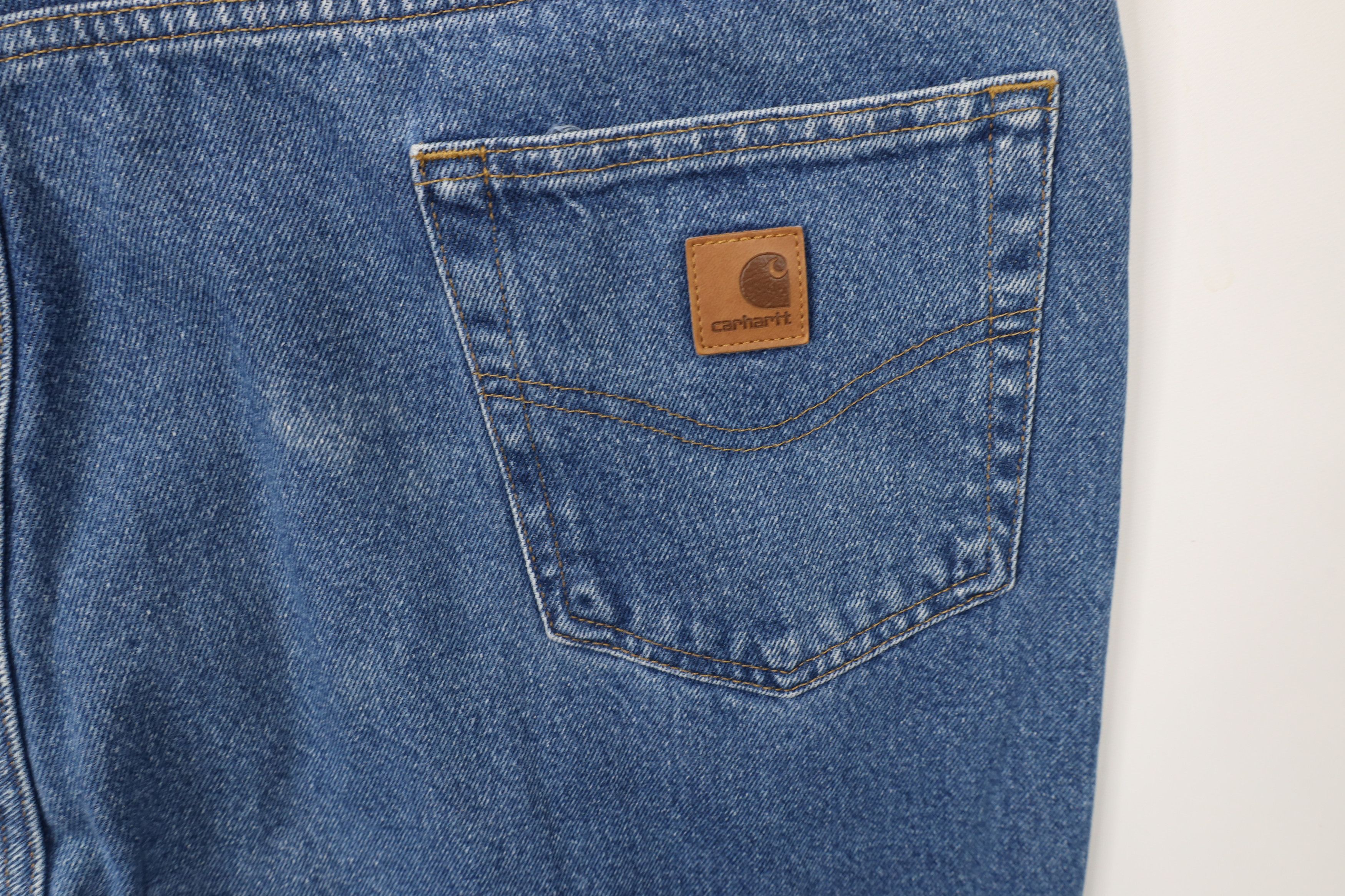 Carhartt × Vintage Vintage Carhartt Out Wide Leg Relaxed Fit Denim Jeans Blue Size US 42 / EU 58 - 11 Thumbnail