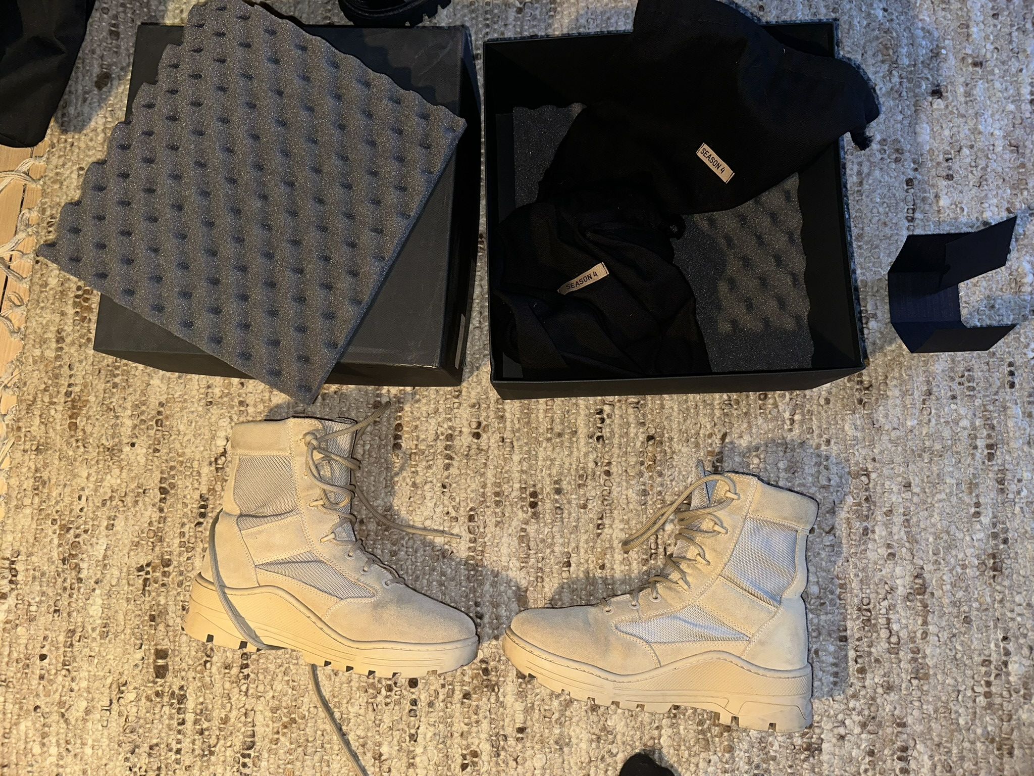 Yeezy Season VNDS YEEZY SEASON 4 COMBAT BOOTS | Grailed