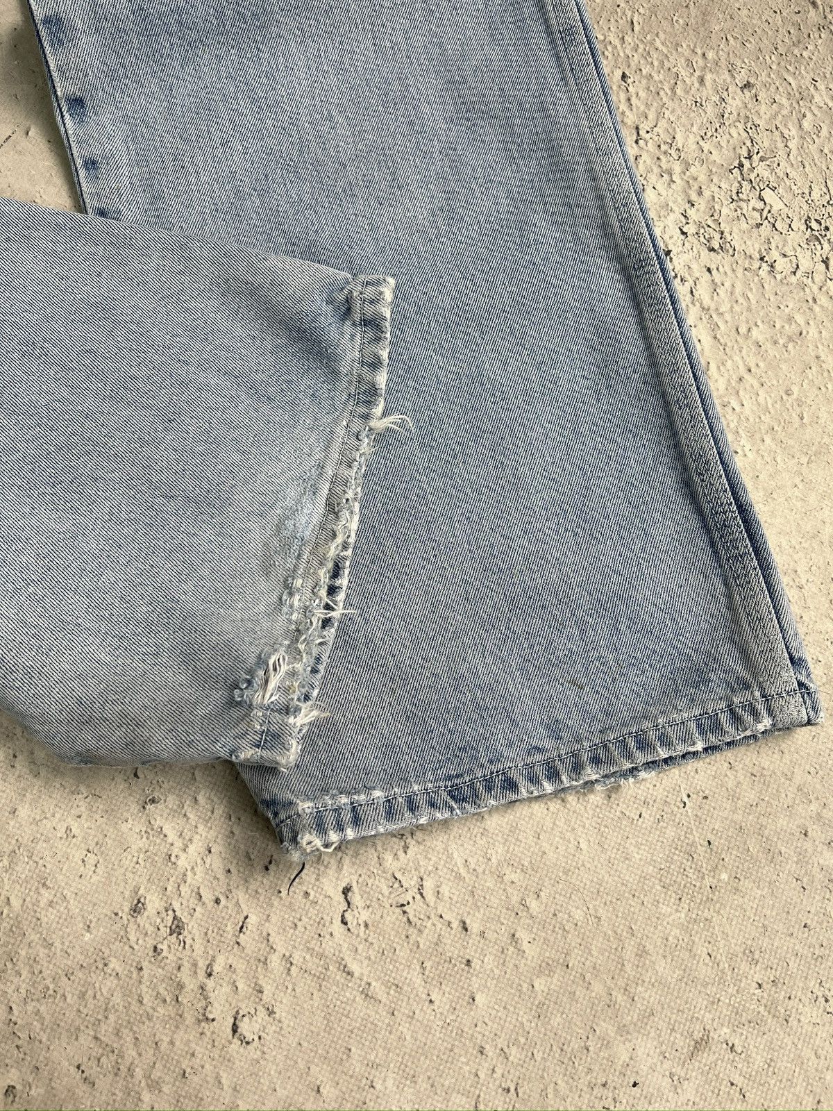 Diesel Wide leg distressed baggy rap jeans y2k Size US 30 / EU 46 - 4 Thumbnail